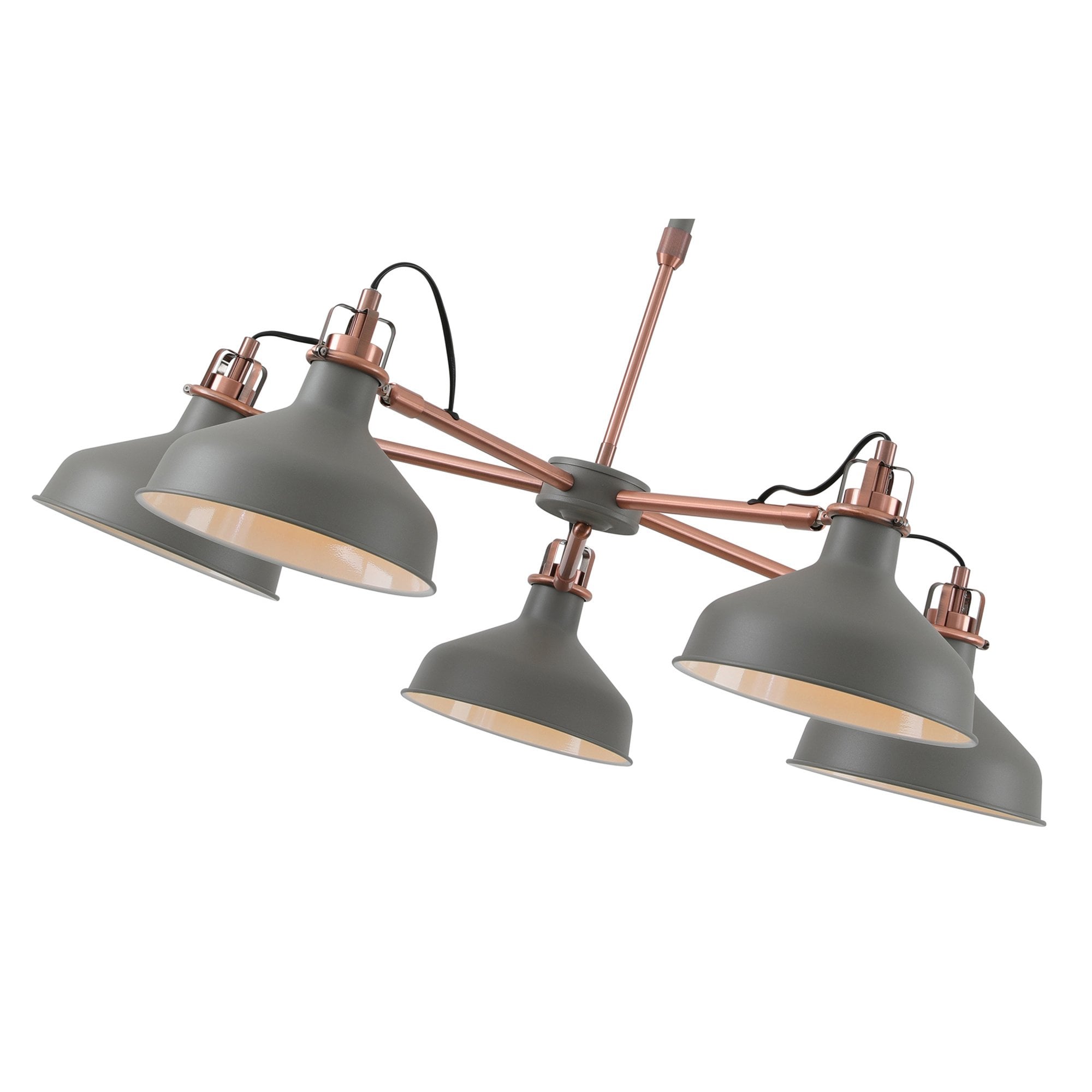 Fabula Forest 5 Light Telescopic - Sand Grey & Copper