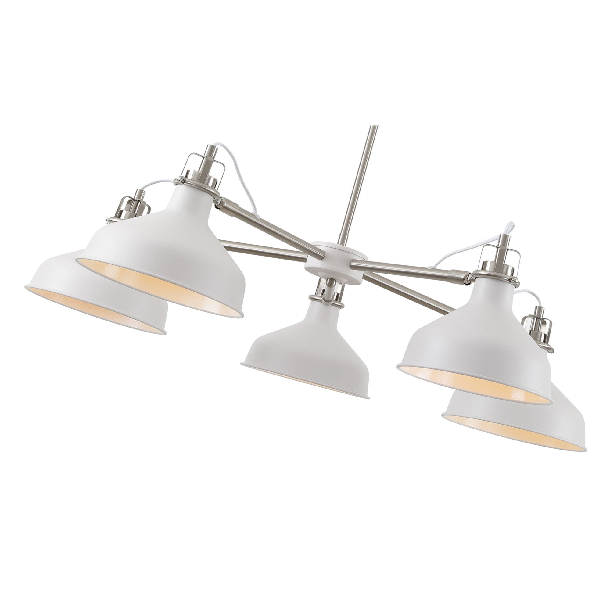 Fabula Forest 5 Light Telescopic - Sand White & Satin Nickel