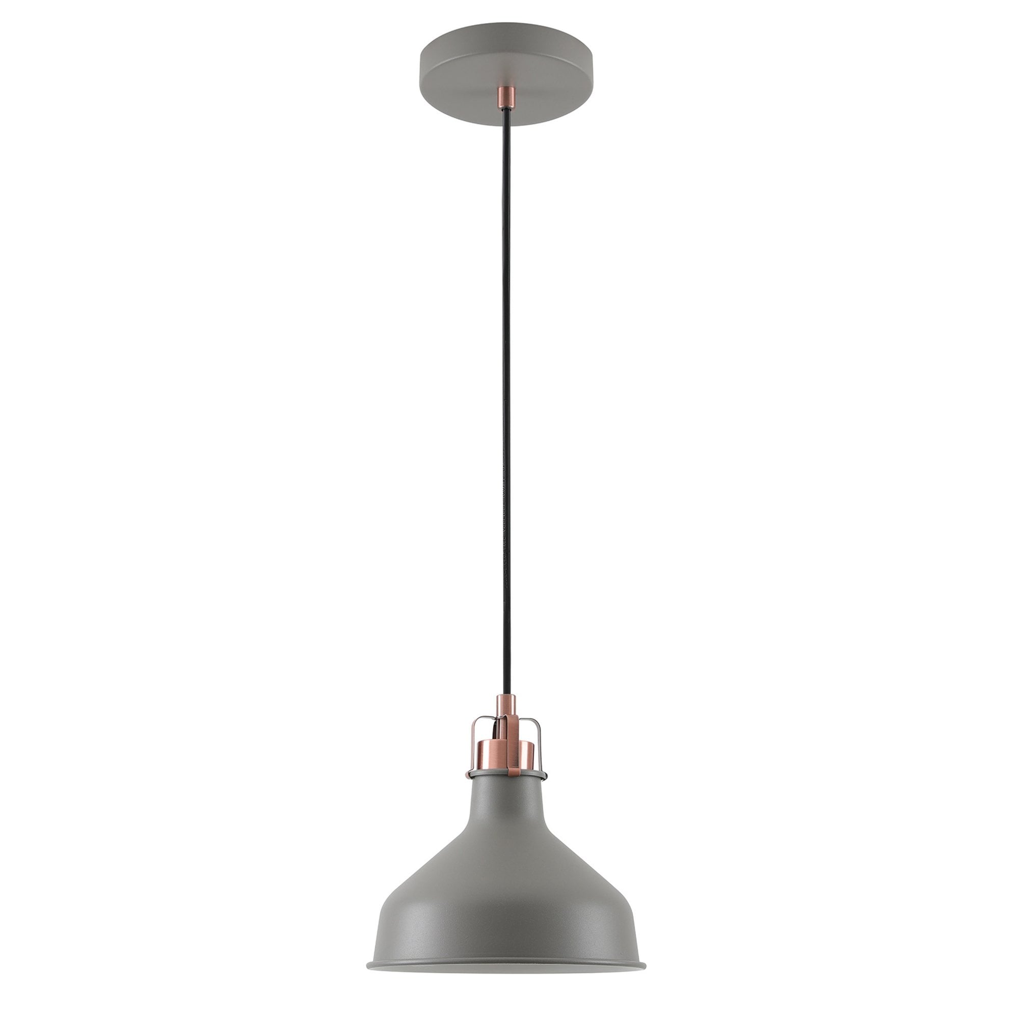 Fabula Forest Single Small Pendant - Sand Grey & Copper