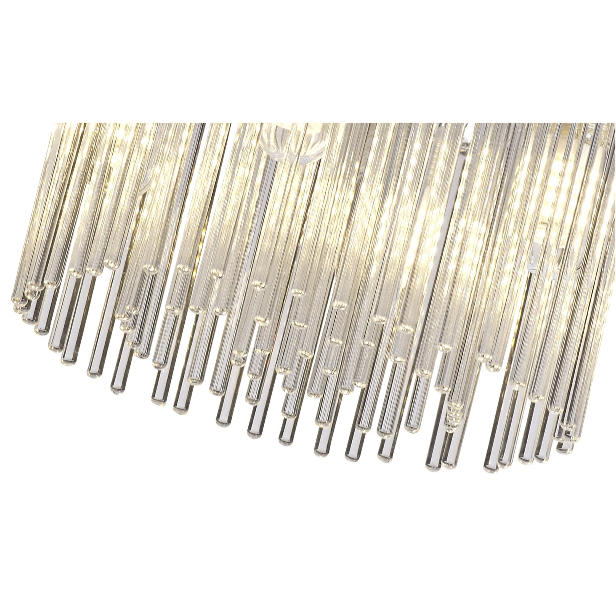 Fabula Woodberry 4 Light Flush Light - Polished Chrome & Clear Glass - IP44