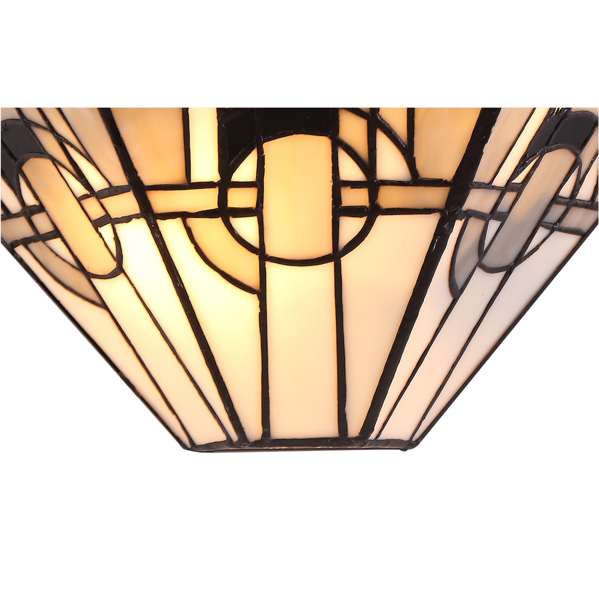 Fabula Cranbourne 2 Light Tiffany Wall Lamp - Grey