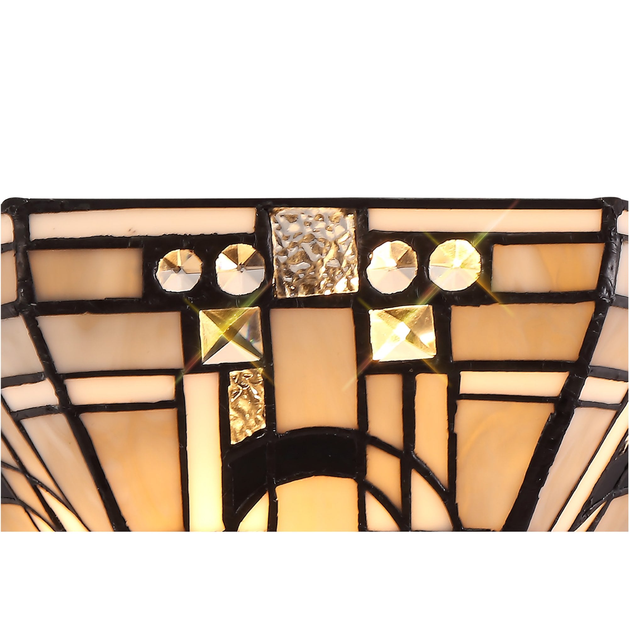 Fabula Cranbourne 2 Light Tiffany Wall Lamp - Grey
