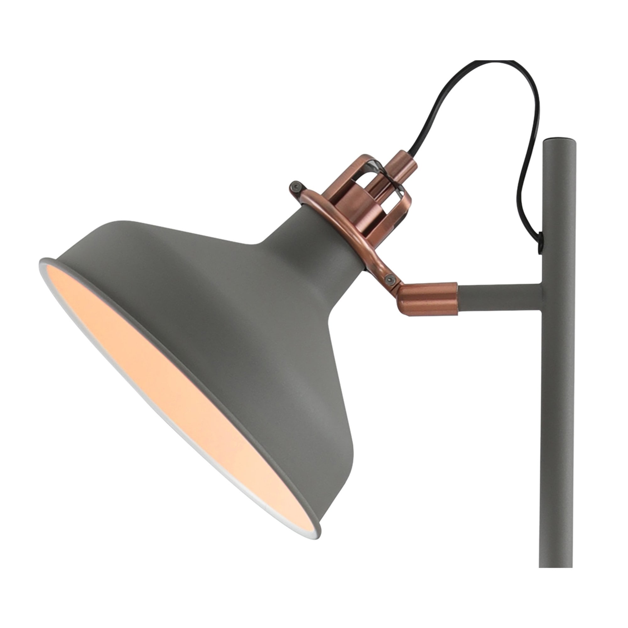 Fabula Forest 2 Light Floor Lamp - Sand Grey & Copper