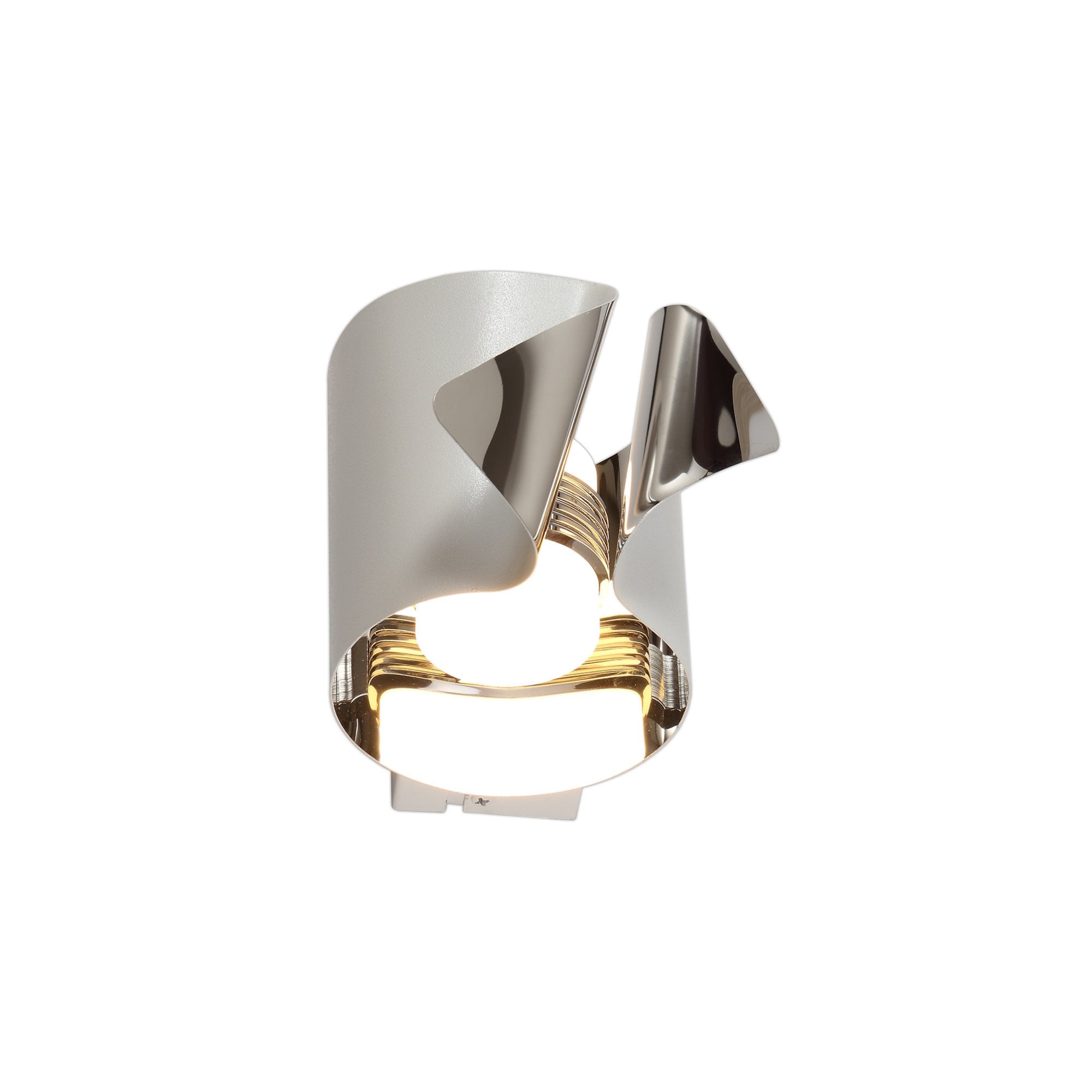 Fabula Castleton LED Wall Lamp - Sand White & Polished Chrome