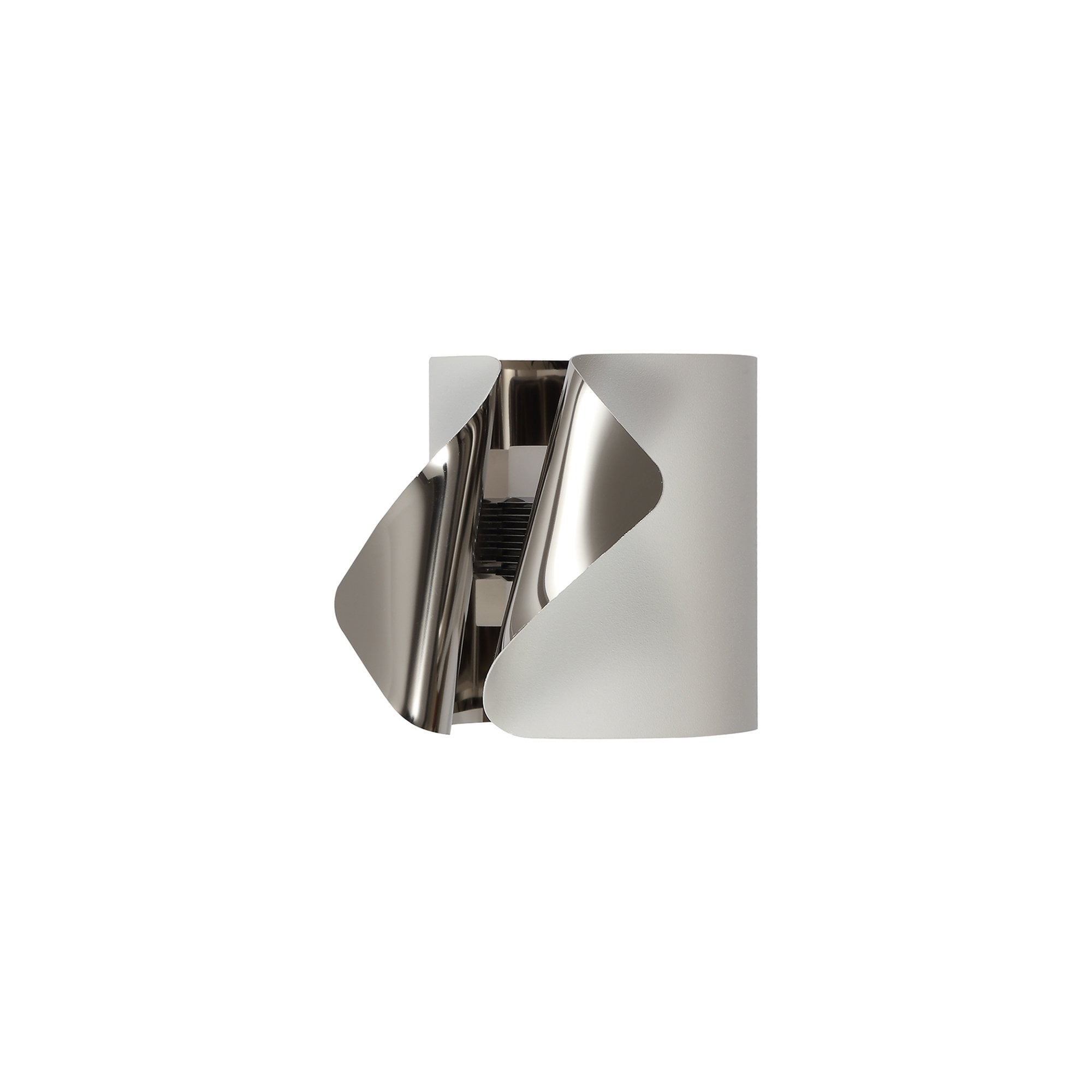 Fabula Castleton LED Wall Lamp - Sand White & Polished Chrome