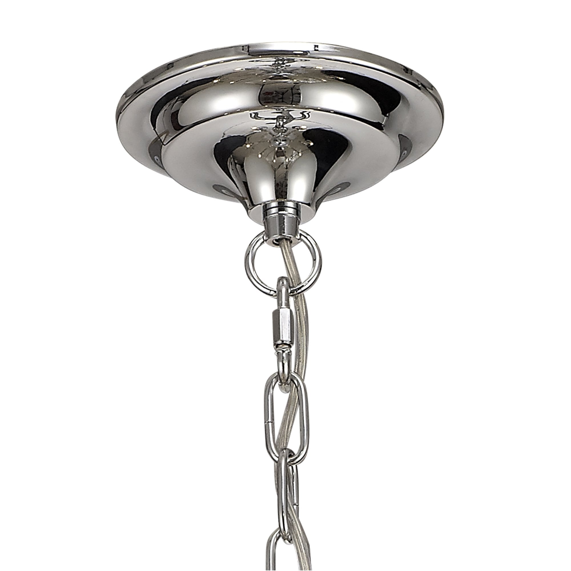 Fabula Chester 8 Light Pendant - Polished Chrome, Satin Nickel & Clear Crystal