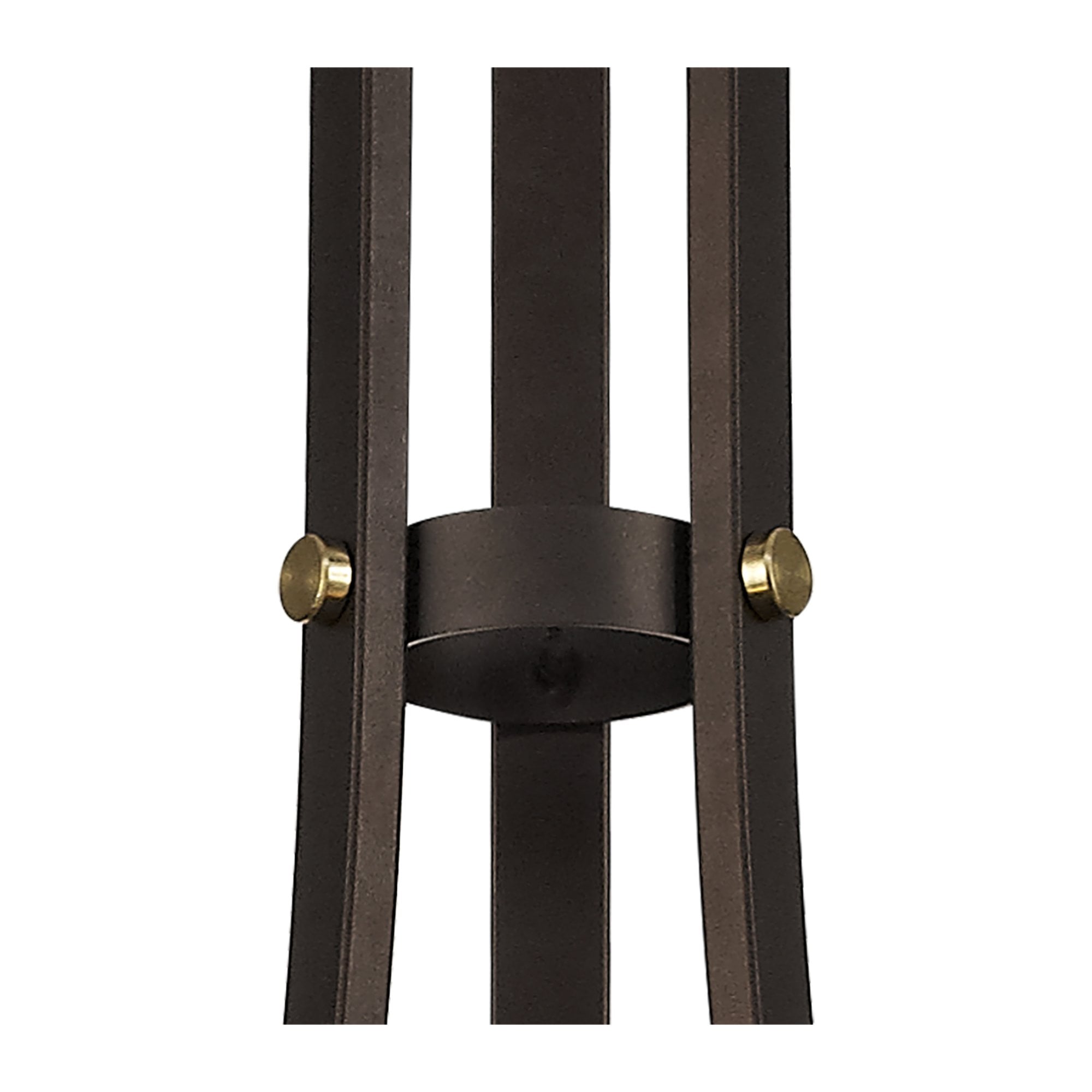 Fabula Greenstead 3 Light Pendant - Brown Oxide, Gold Bronze & Clear Glass