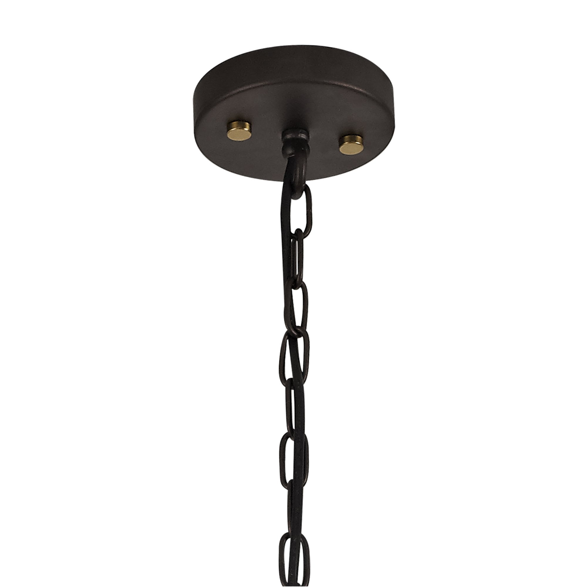 Fabula Greenstead 3 Light Pendant - Brown Oxide, Gold Bronze & Clear Glass