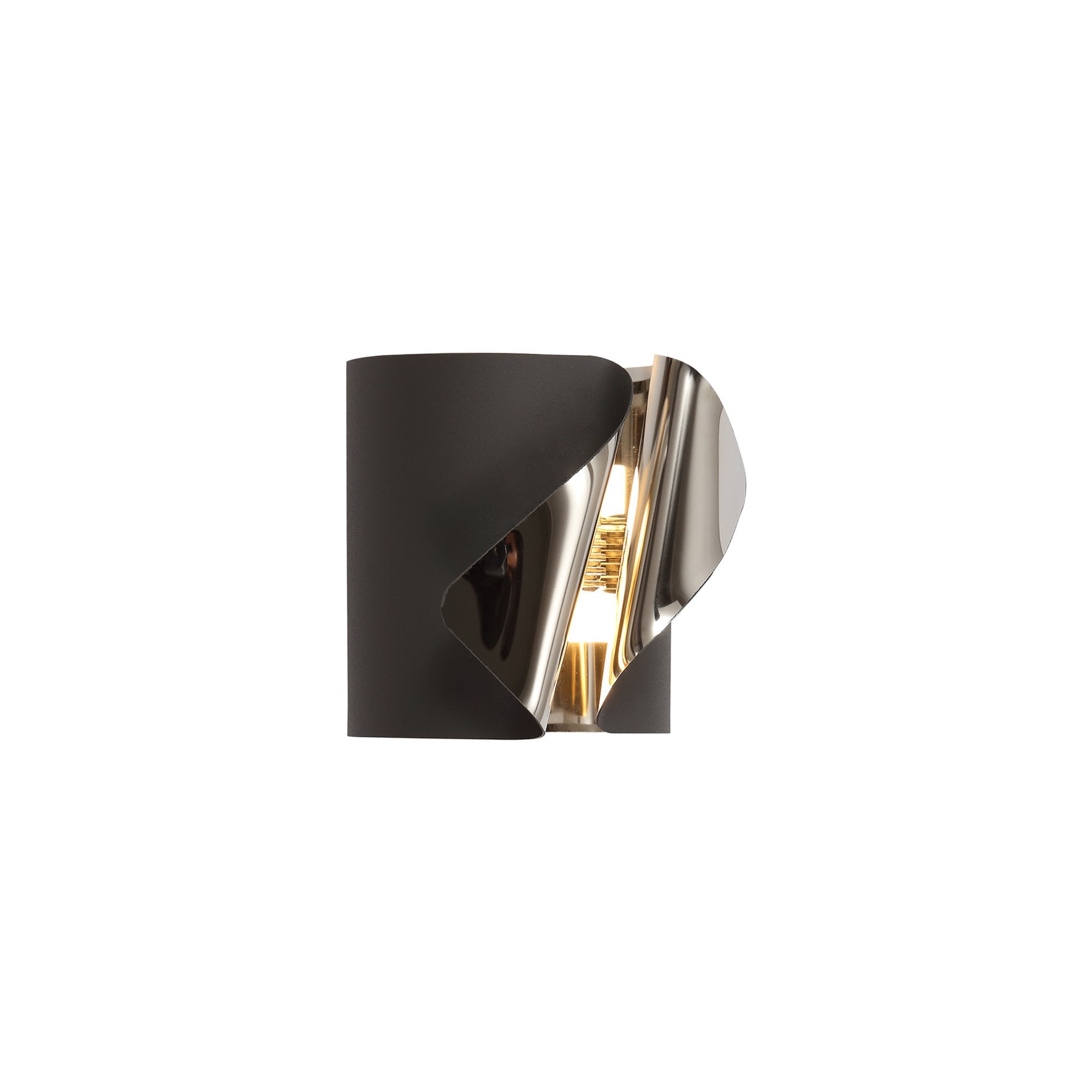 Fabula Castleton LED Wall Lamp - Sand Anthracite & Polished Chrome
