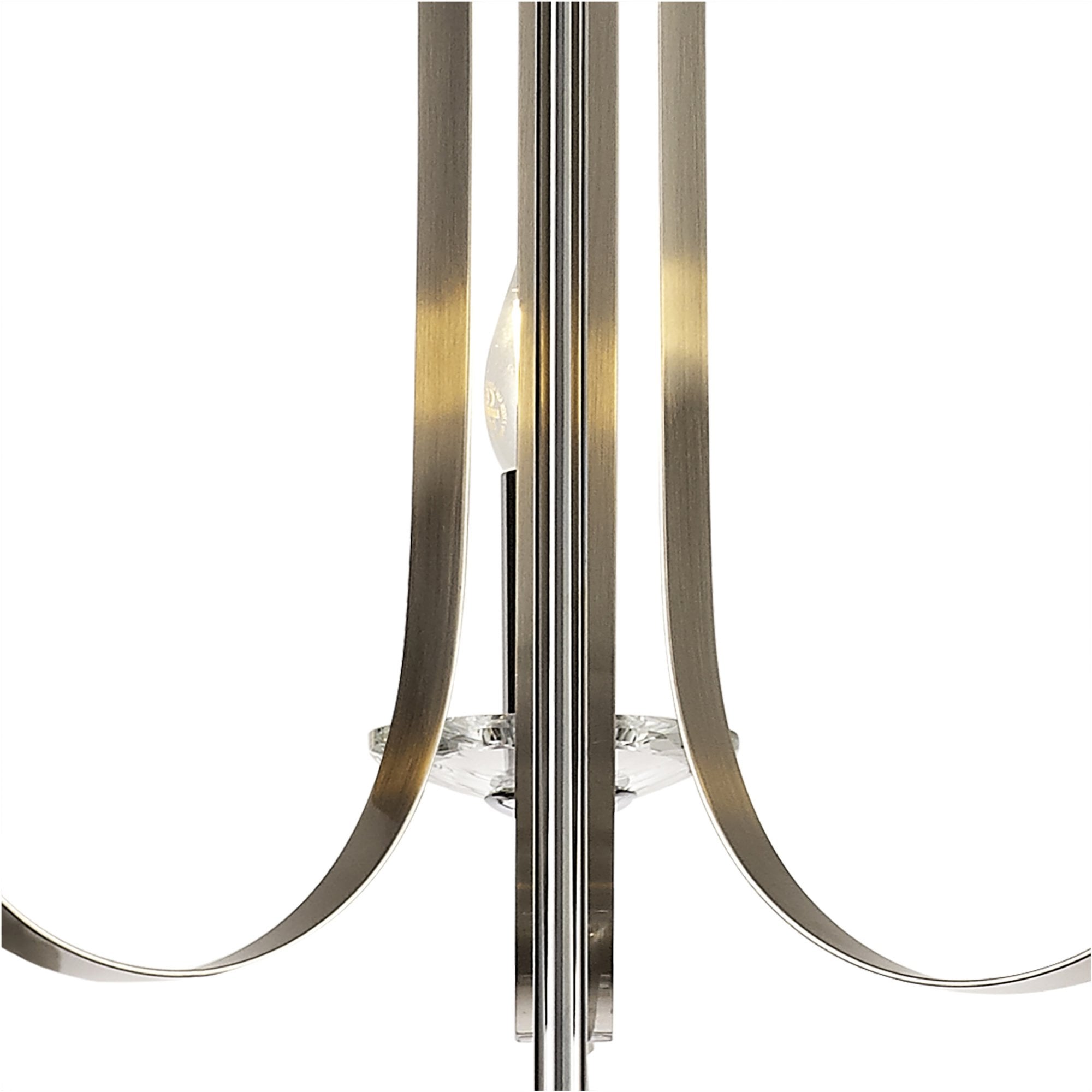 Fabula Chester 3 Light Pendant - Polished Chrome, Satin Nickel & Clear Crystal
