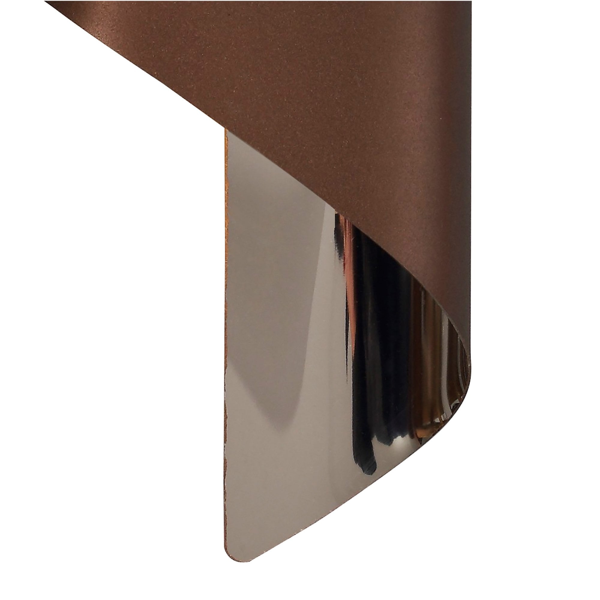 Fabula Barrington Small LED Wall Lamp - Satin Brown & Polished Chrome