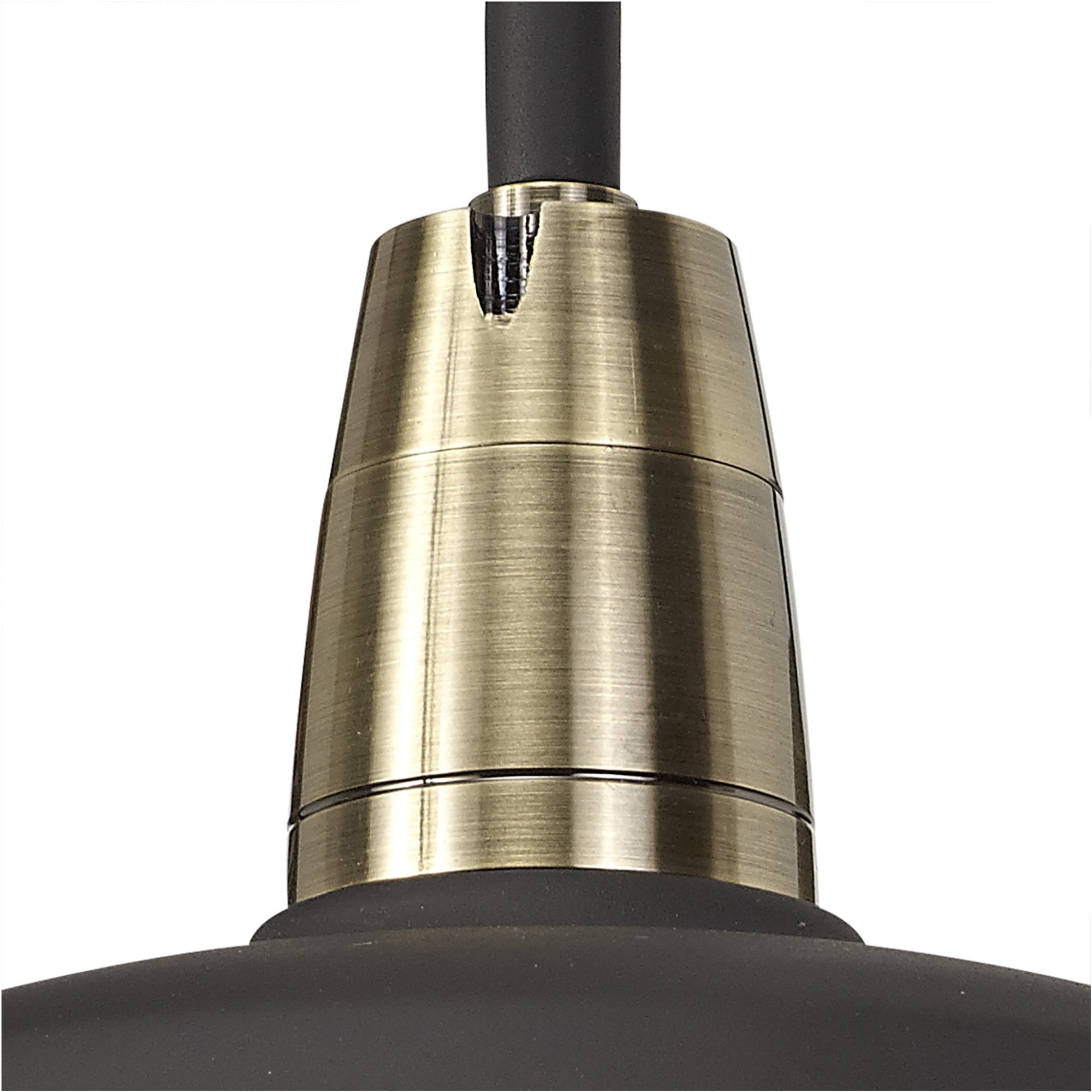 Fabula Catherine Wall Lamp - Matt Black & Antique Brass - IP65