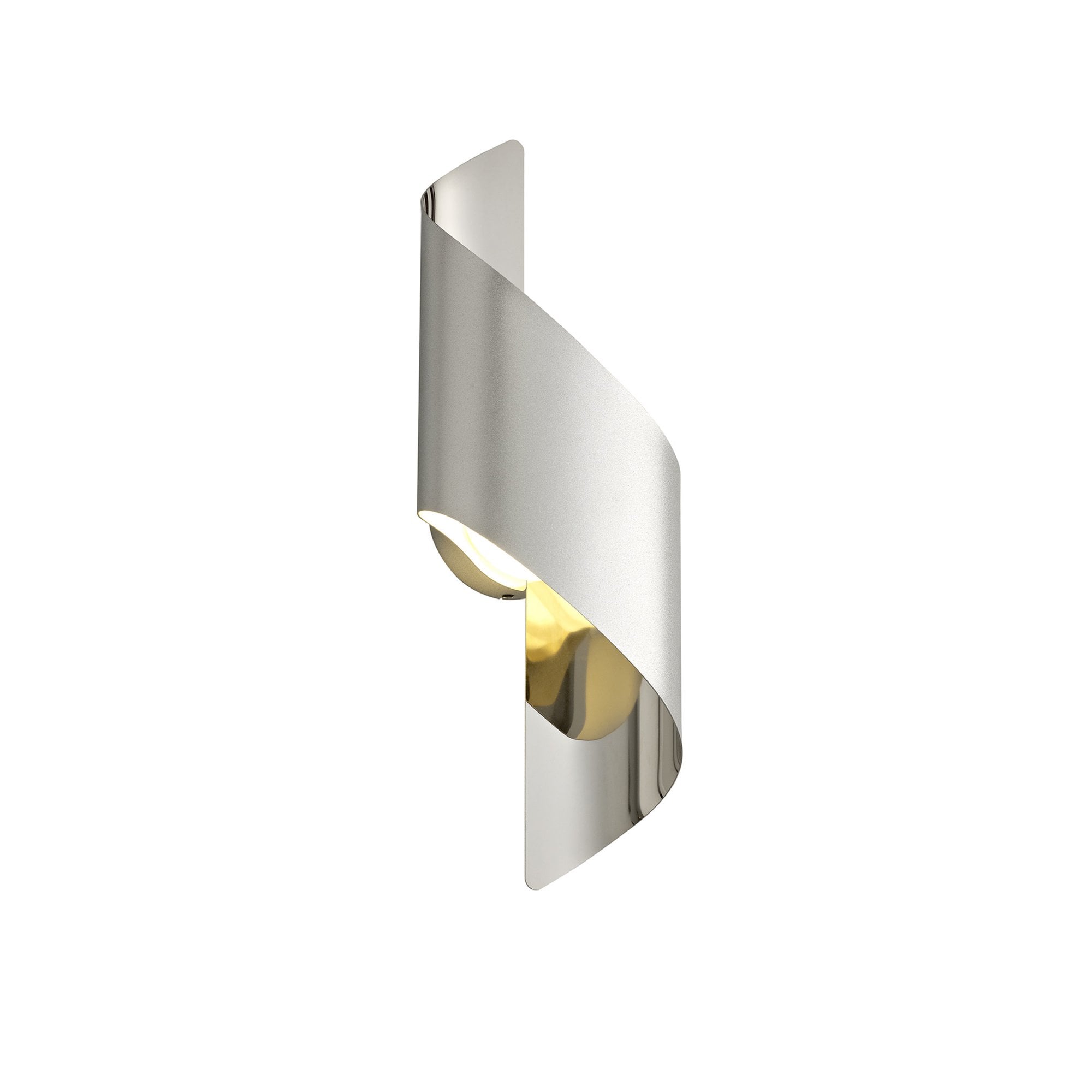 Fabula Barrington Small LED Wall Lamp - Silver & Polished Chrome