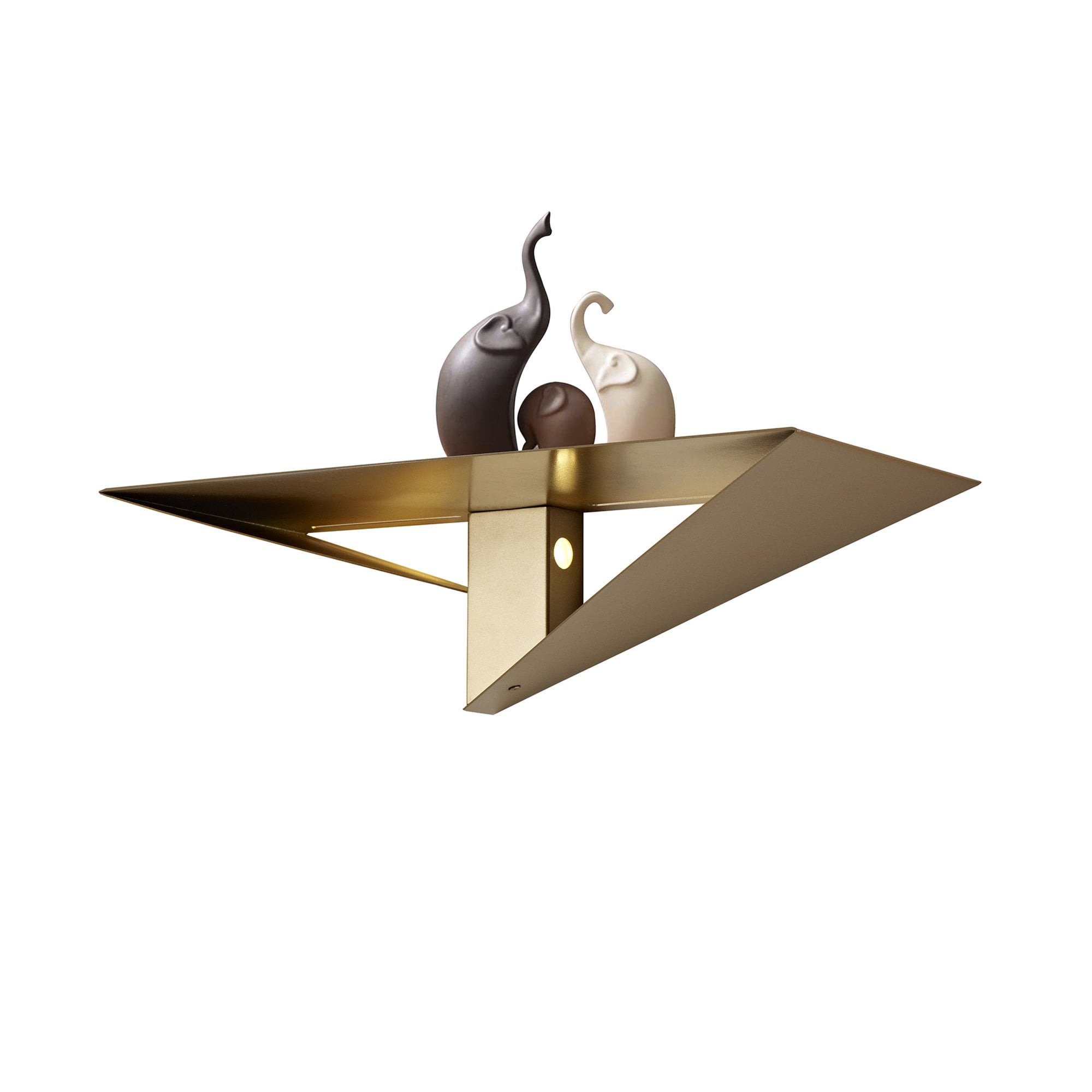 Fabula Wroths 2 Light LED Wall Lamp - Gold Painted