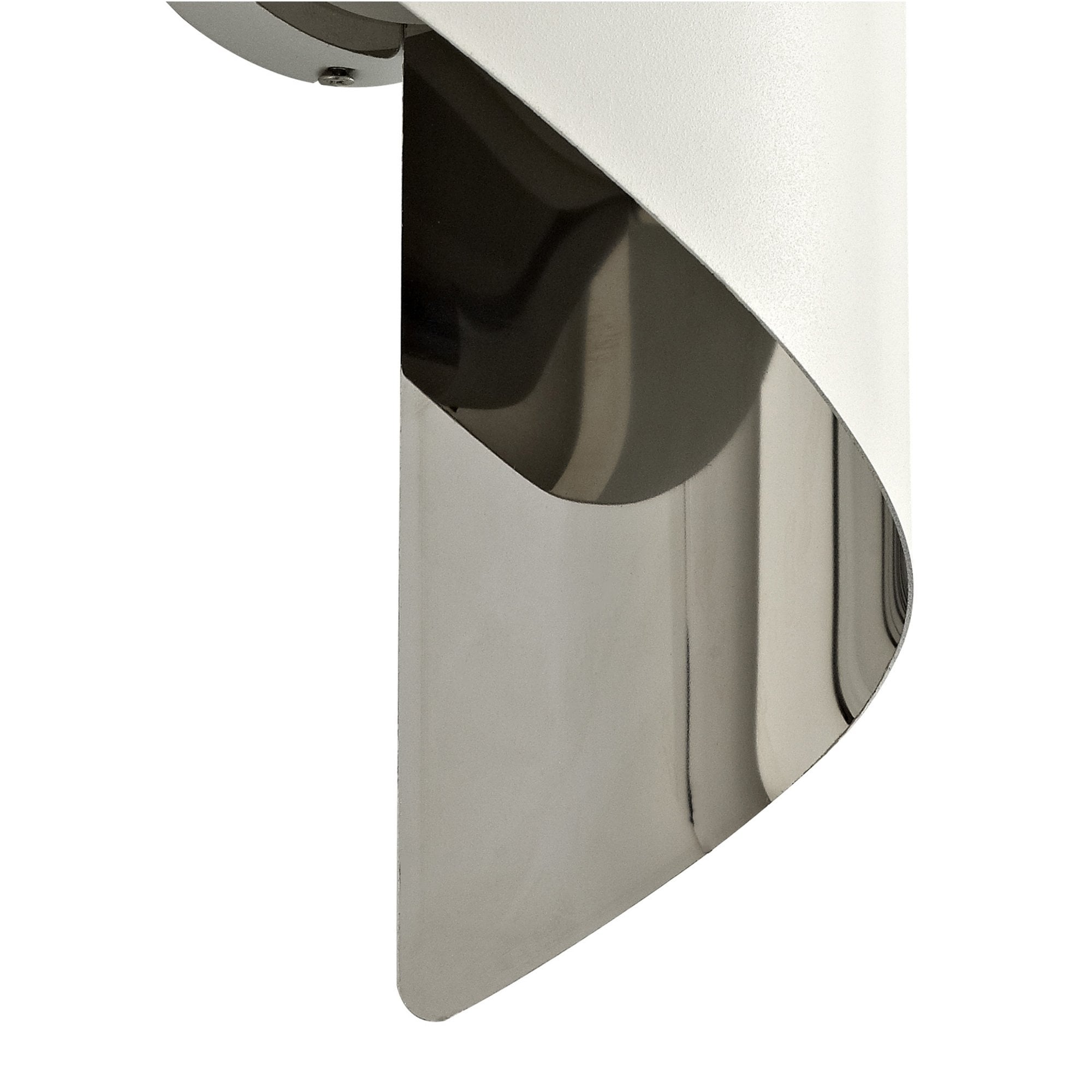 Fabula Barrington Small LED Wall Lamp - White & Polished Chrome