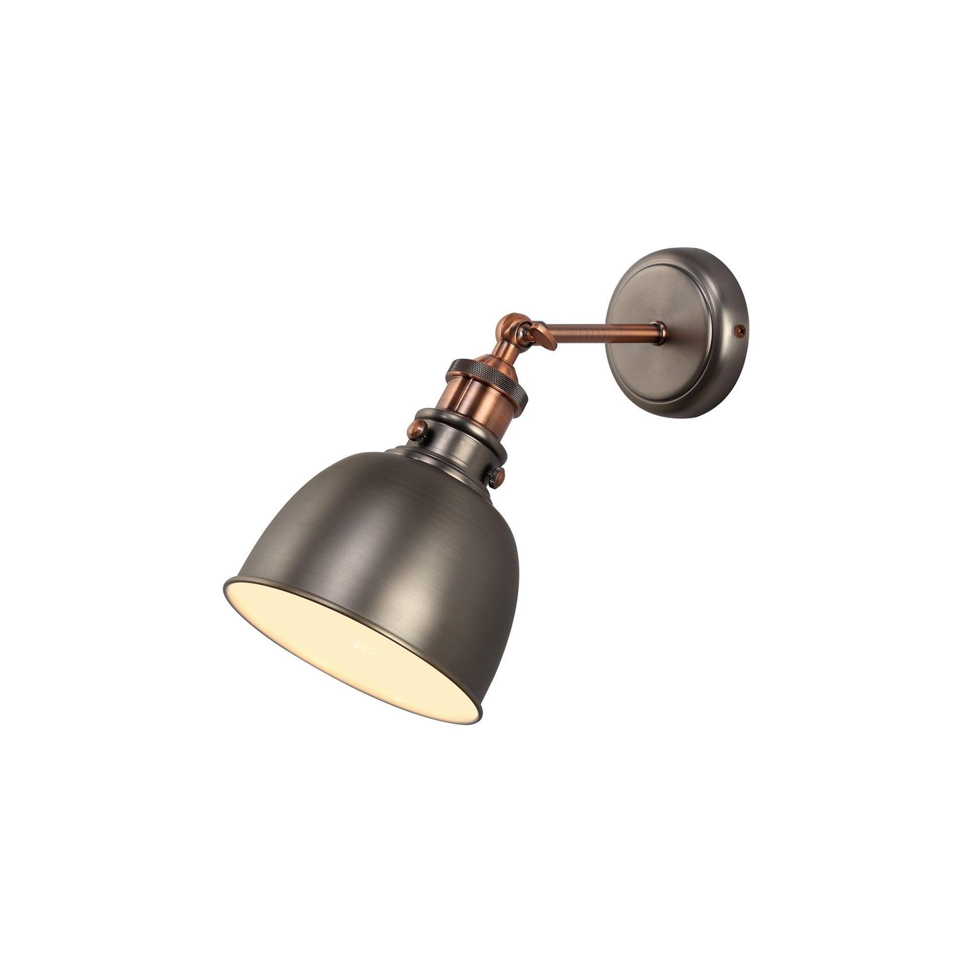 Fabula Sunnyside Adjustable Wall Lamp - Antique Silver & Copper
