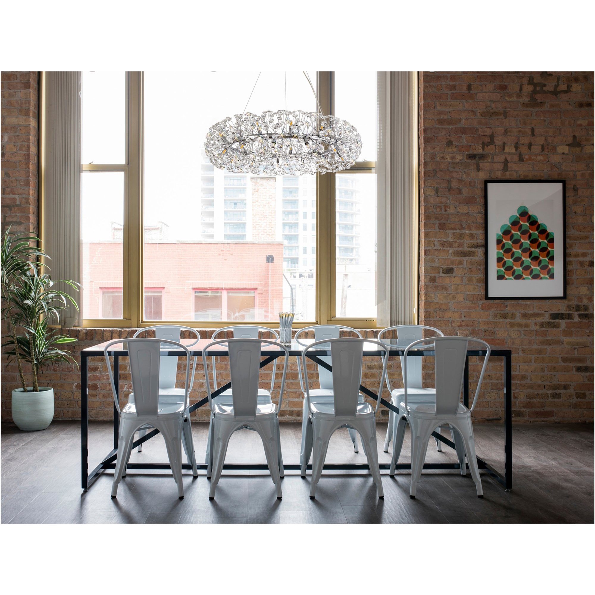 Fabula Grosvenor 26 Light Pendant - Polished Chrome & Crystal
