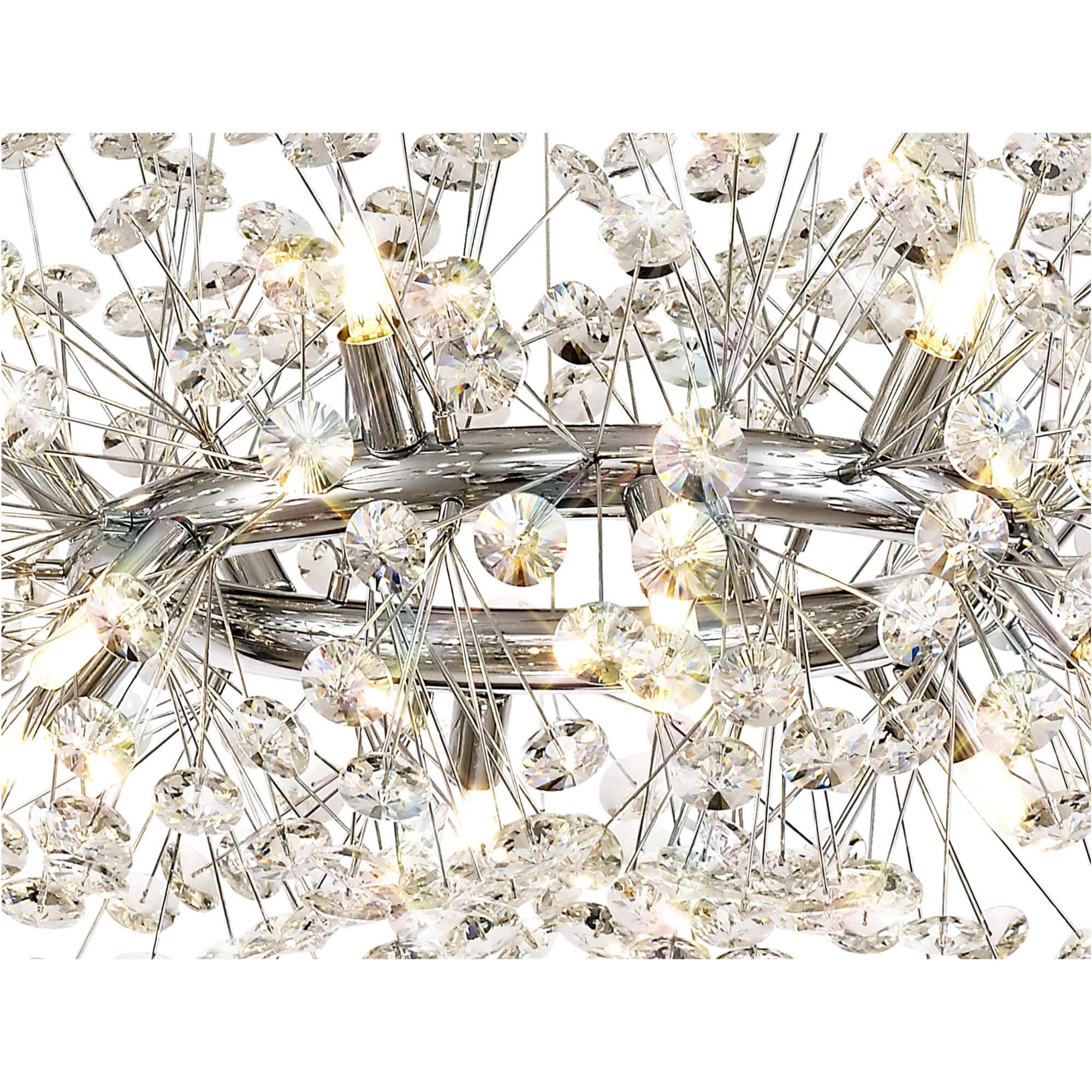 Fabula Grosvenor 12 Light Pendant - Polished Chrome & Crystal