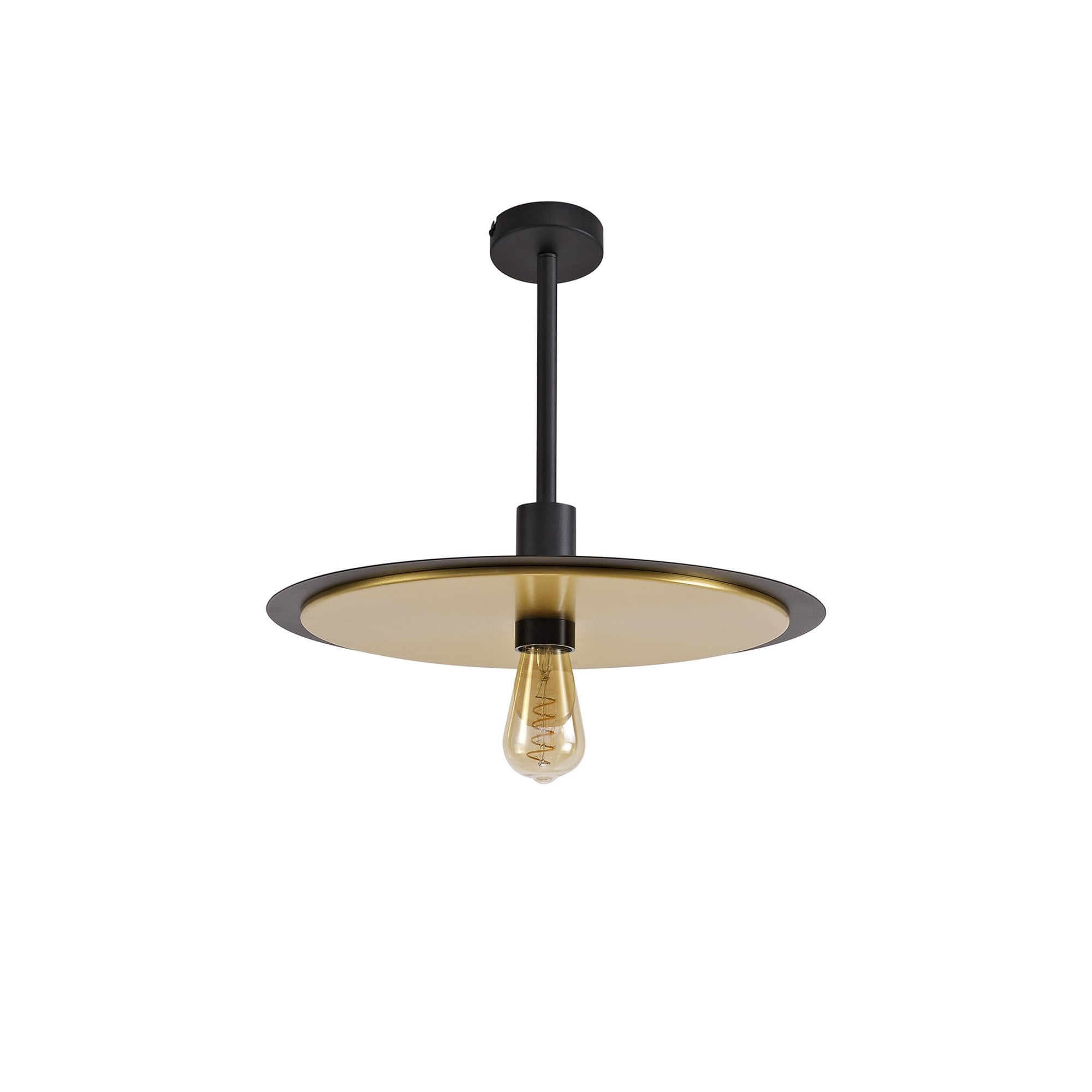 Fabula Valley Single Flush/Semi-Flush/Pendant - Black & Gold