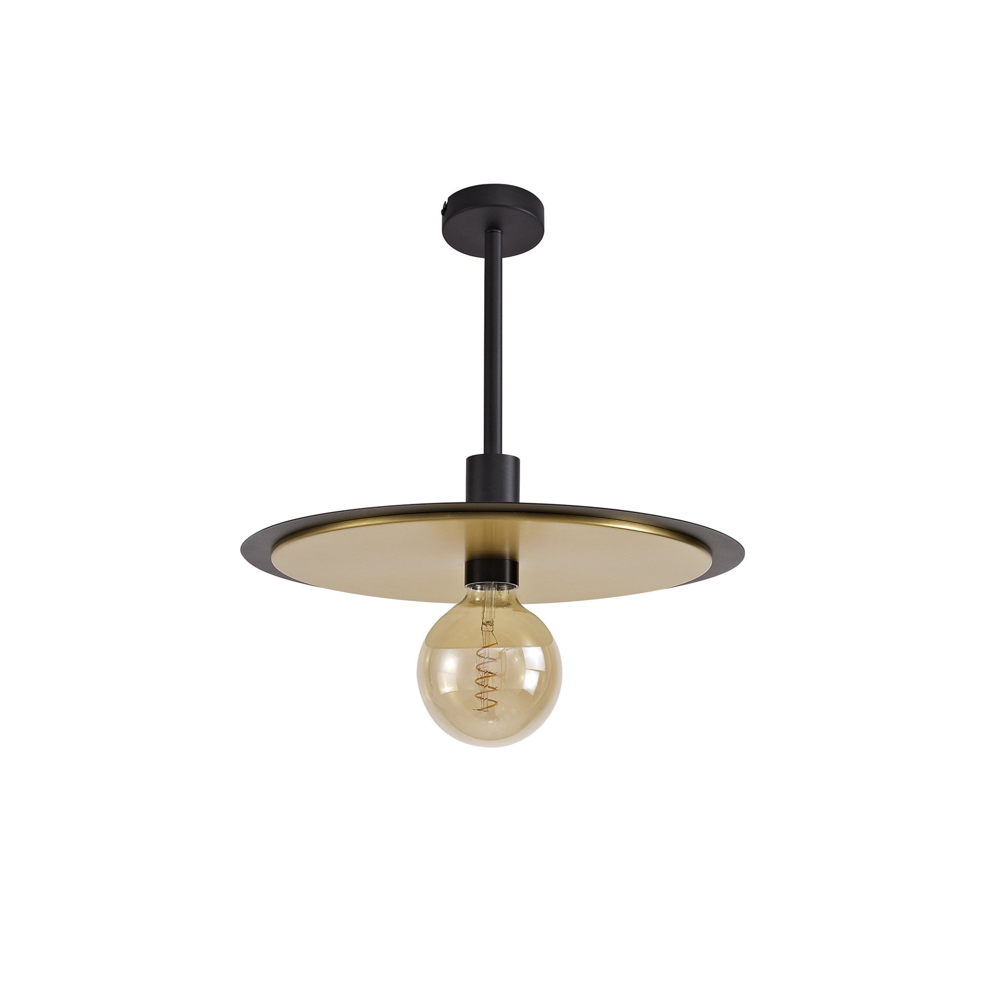 Fabula Valley Single Flush/Semi-Flush/Pendant - Black & Gold
