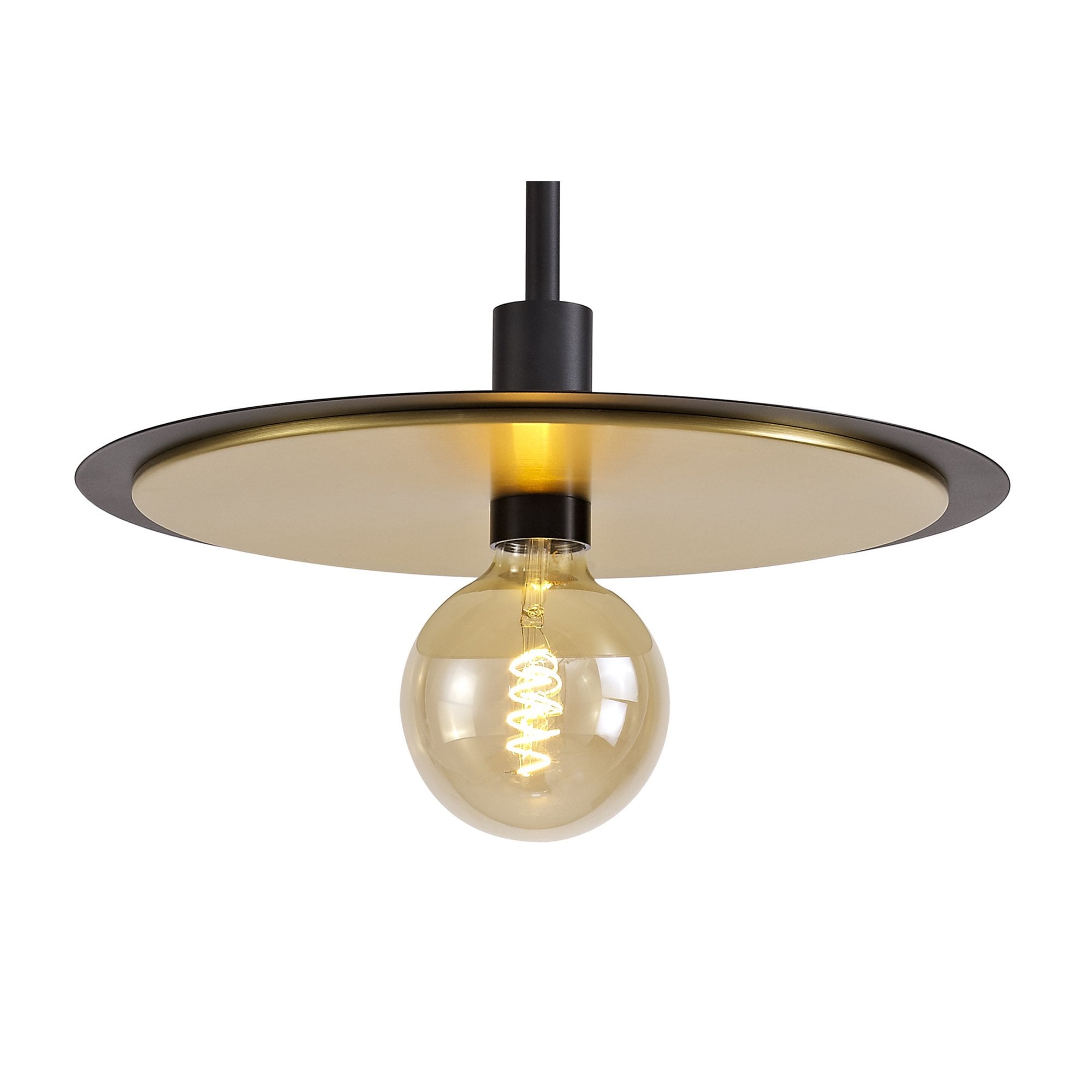 Fabula Valley Single Flush/Semi-Flush/Pendant - Black & Gold