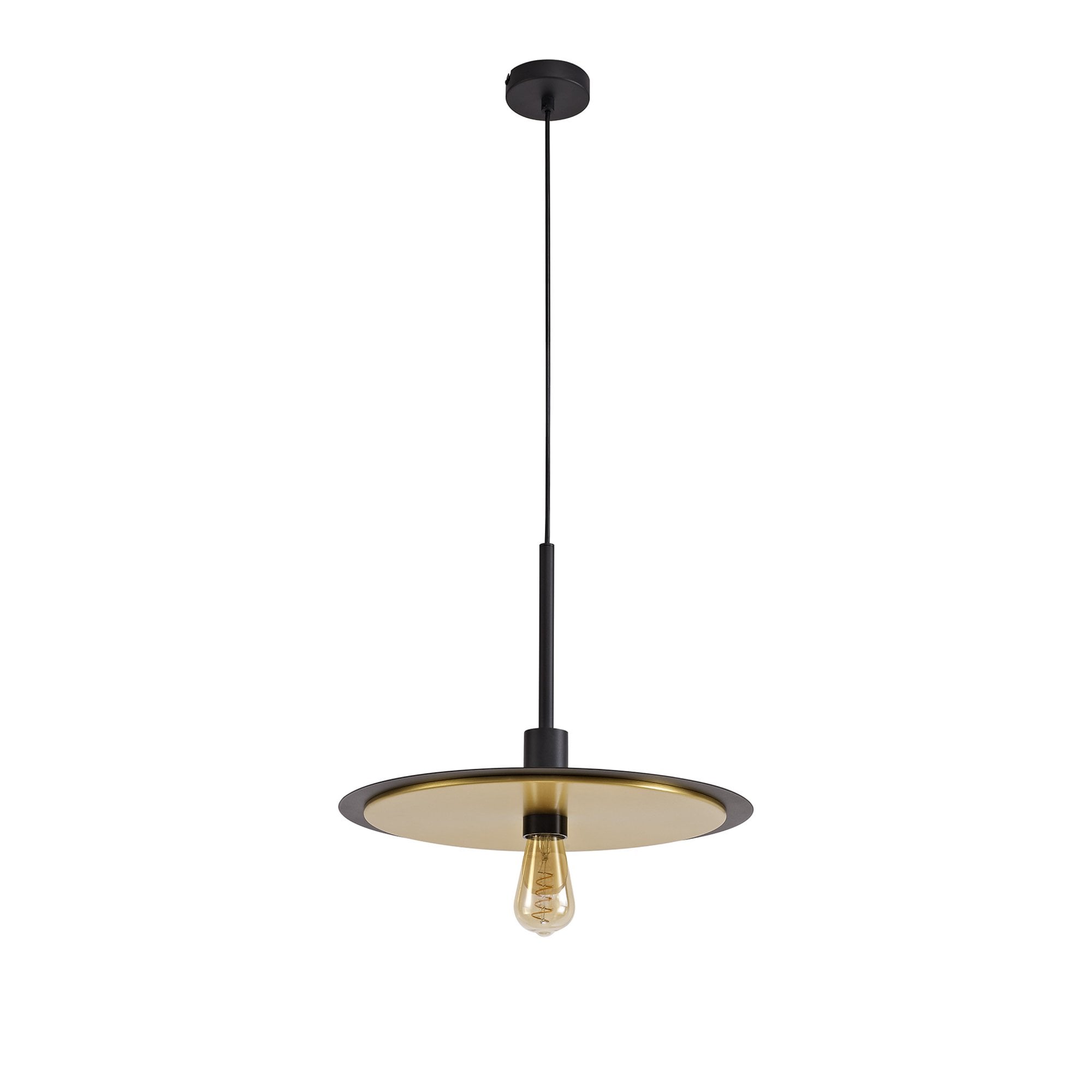 Fabula Valley Single Flush/Semi-Flush/Pendant - Black & Gold