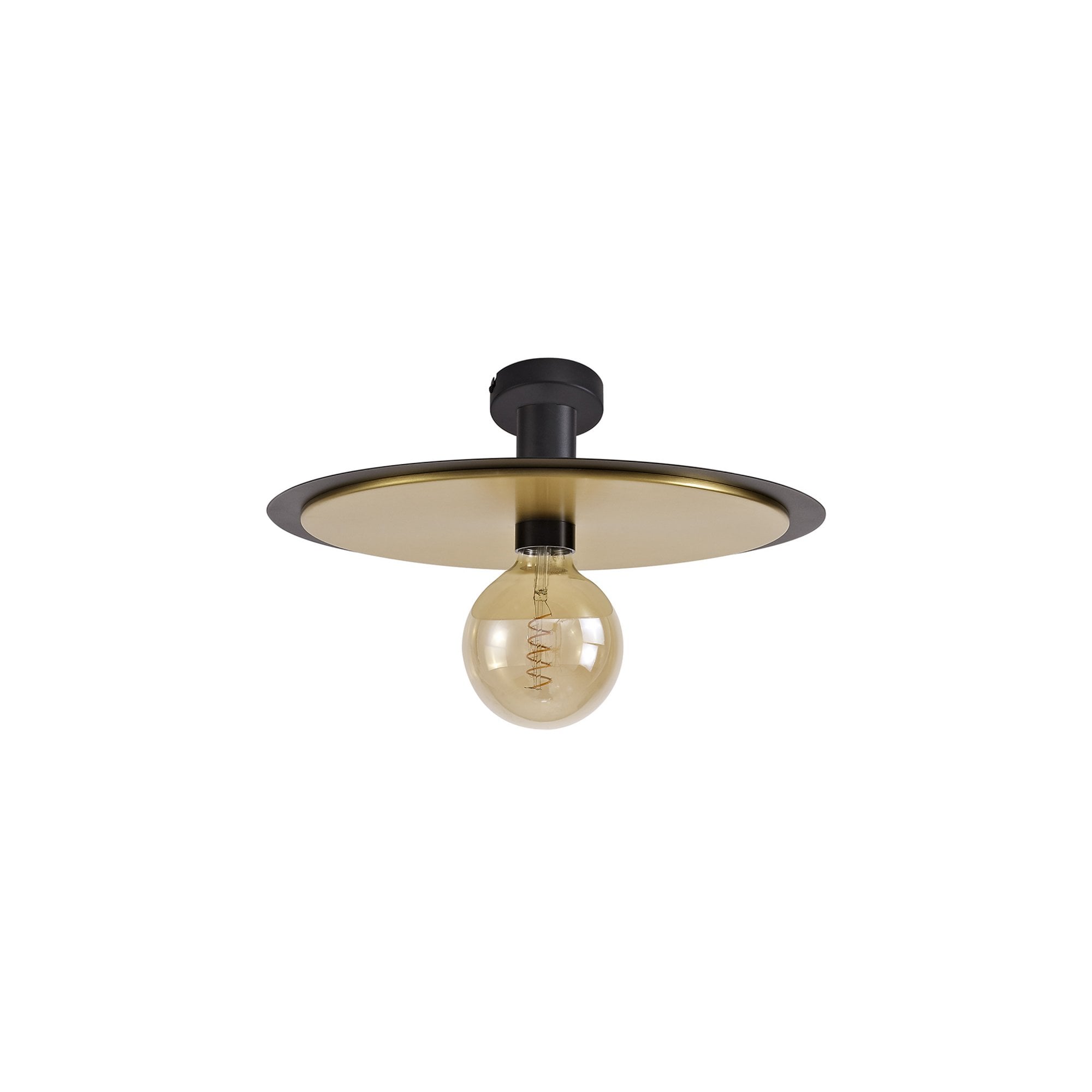 Fabula Valley Single Flush/Semi-Flush/Pendant - Black & Gold