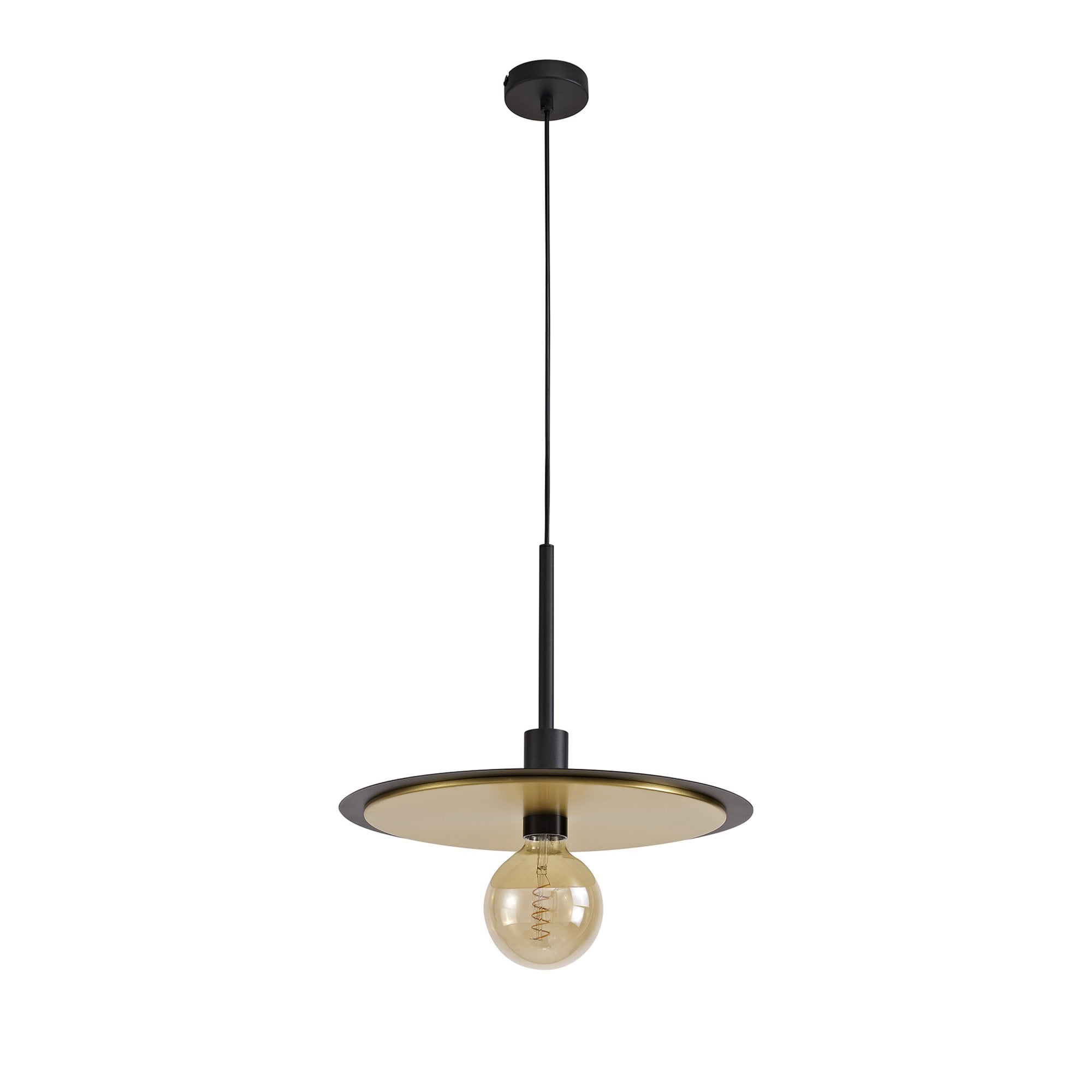 Fabula Valley Single Flush/Semi-Flush/Pendant - Black & Gold