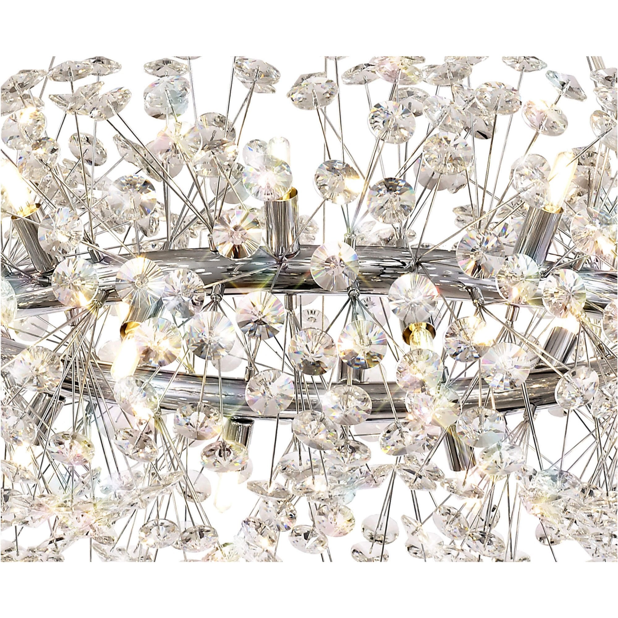Fabula Grosvenor 20 Light Pendant - Polished Chrome & Crystal