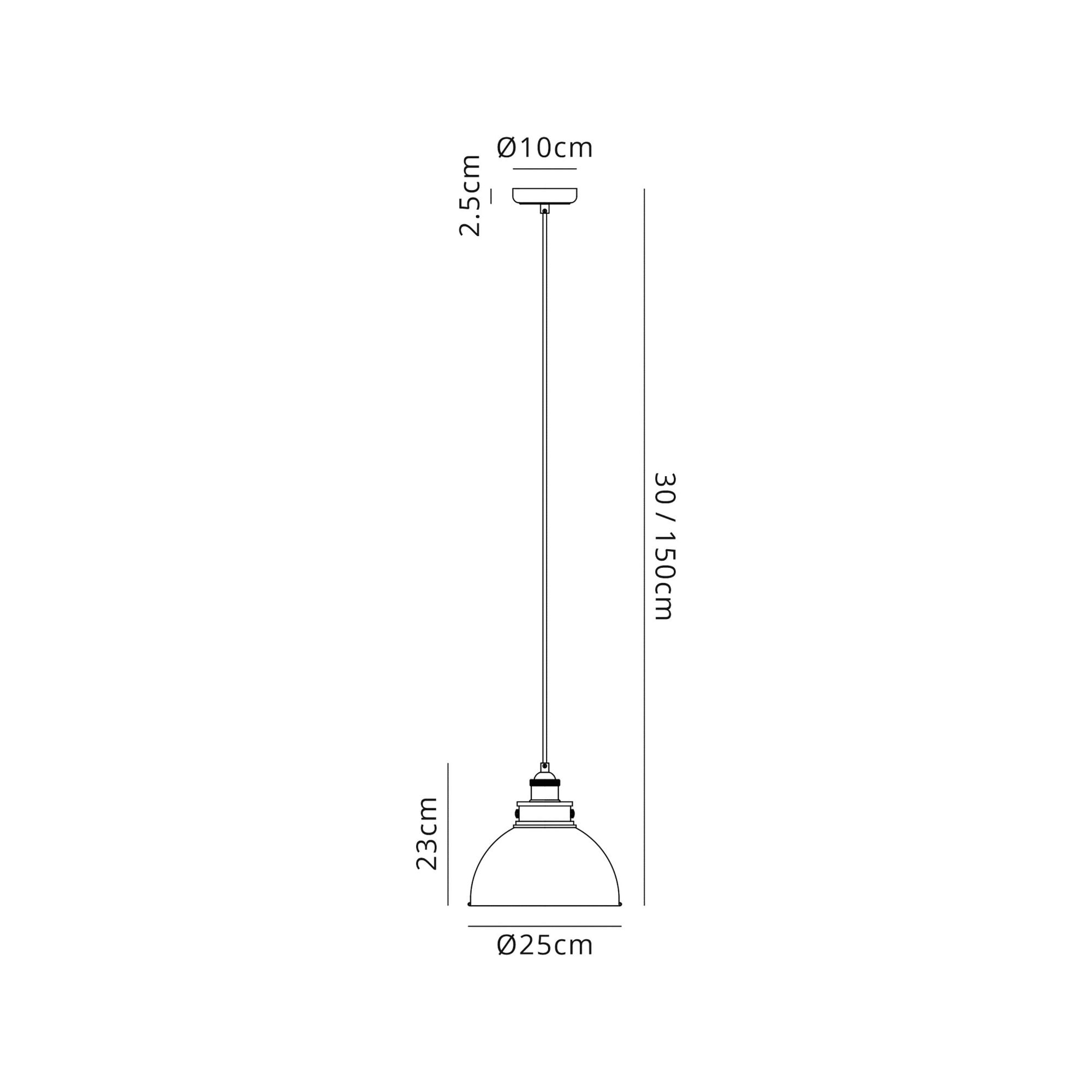 Fabula Sunnyside Medium Pendant - Antique Silver & Copper