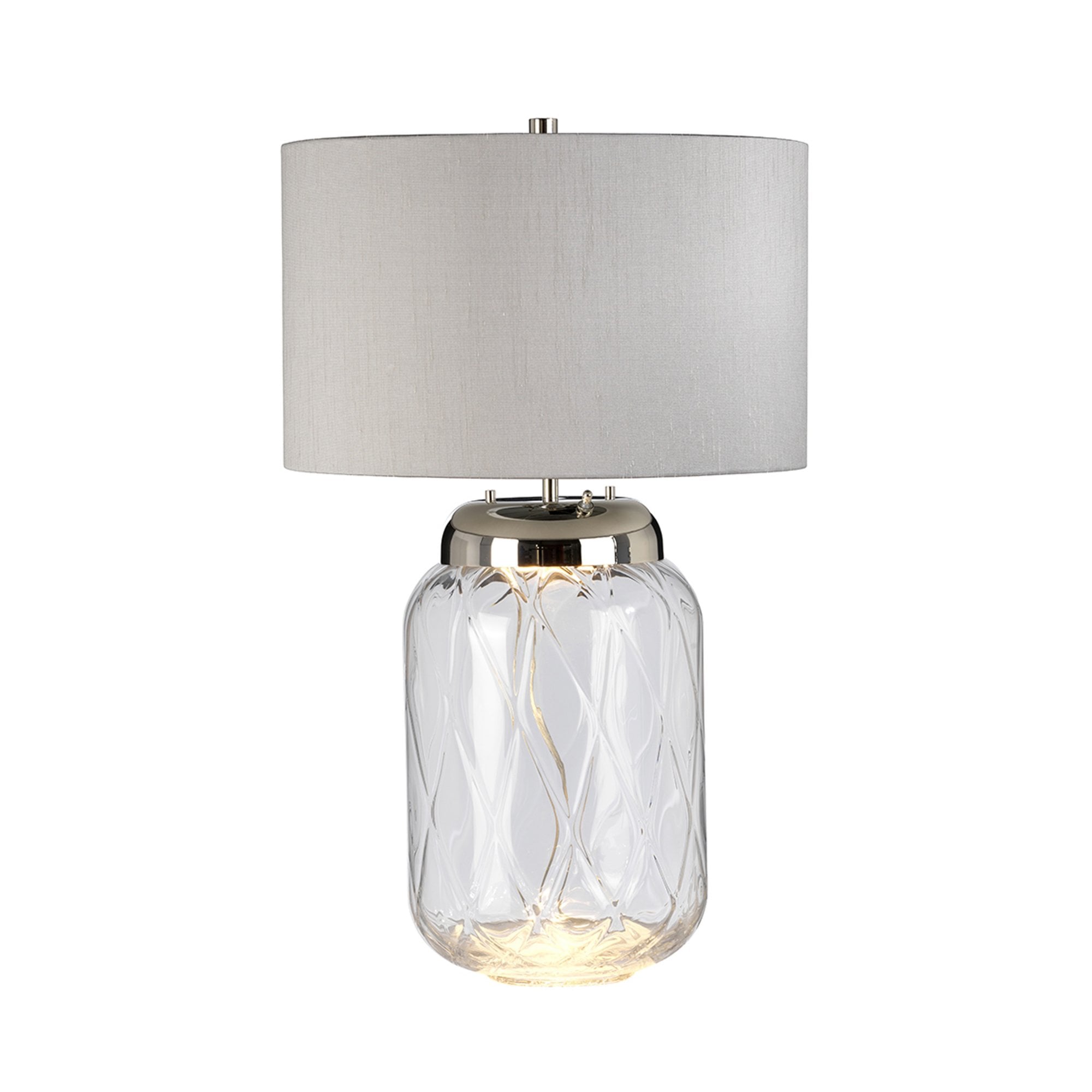 Quintiesse Sola 2 Light Table Lamp - Titanium Shade