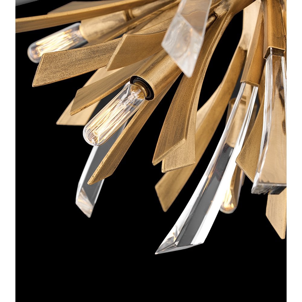 Quintiesse Vida 2 Light Wall Light - Burnished Gold