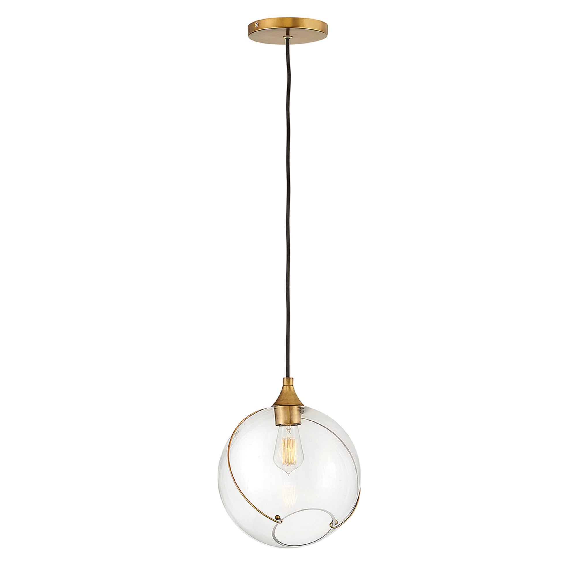 Quintiesse Skye Single Pendant - Heritage Brass