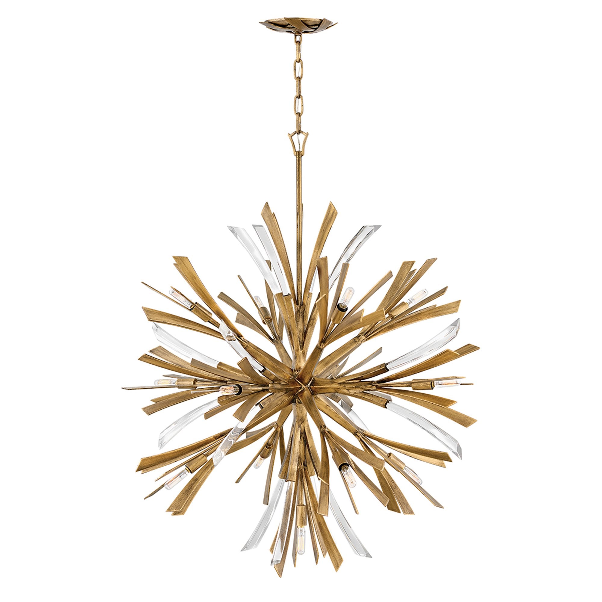 Quintiesse Vida 13 Light Large Pendant - Burnished Gold