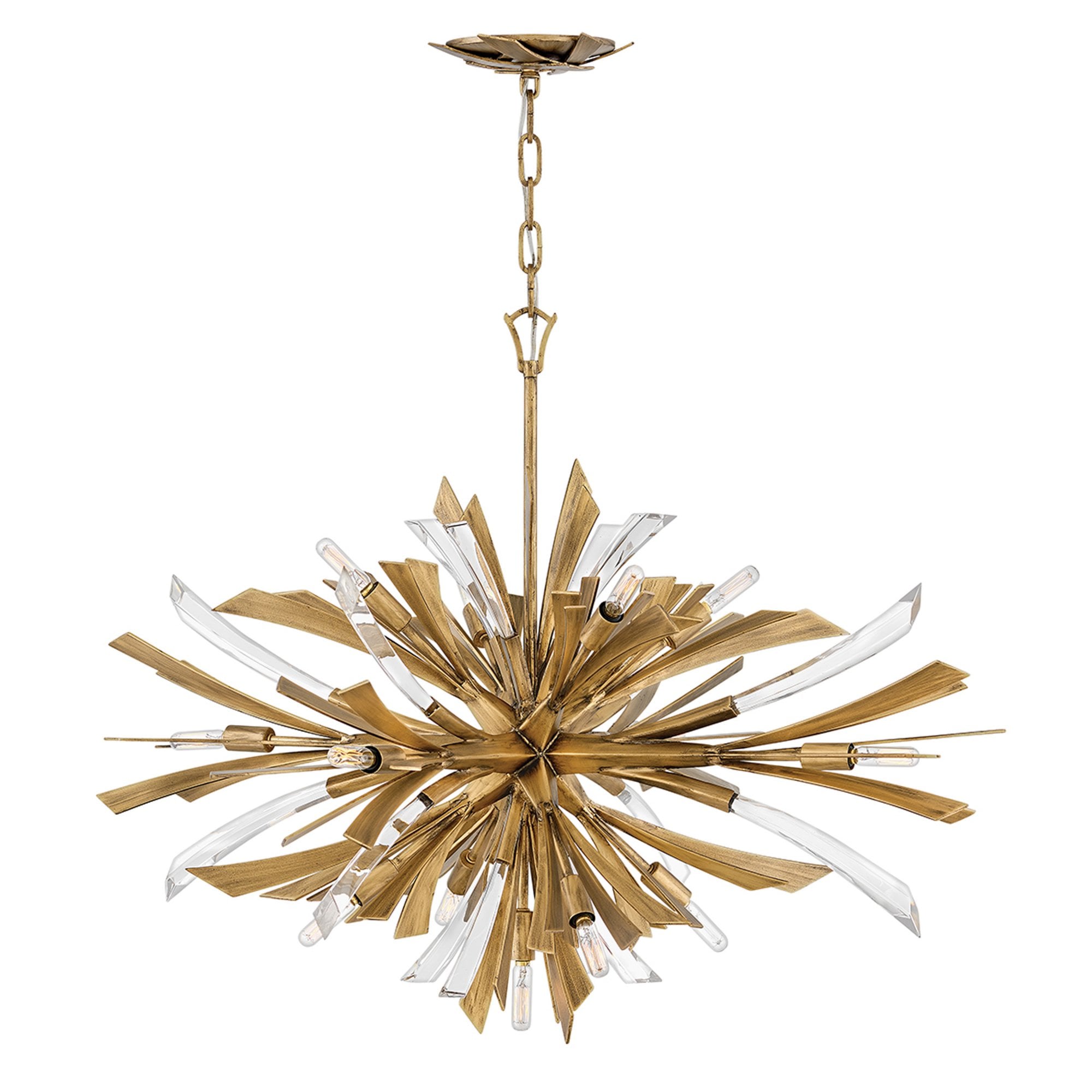 Quintiesse Vida 13 Light Wide Pendant - Burnished Gold