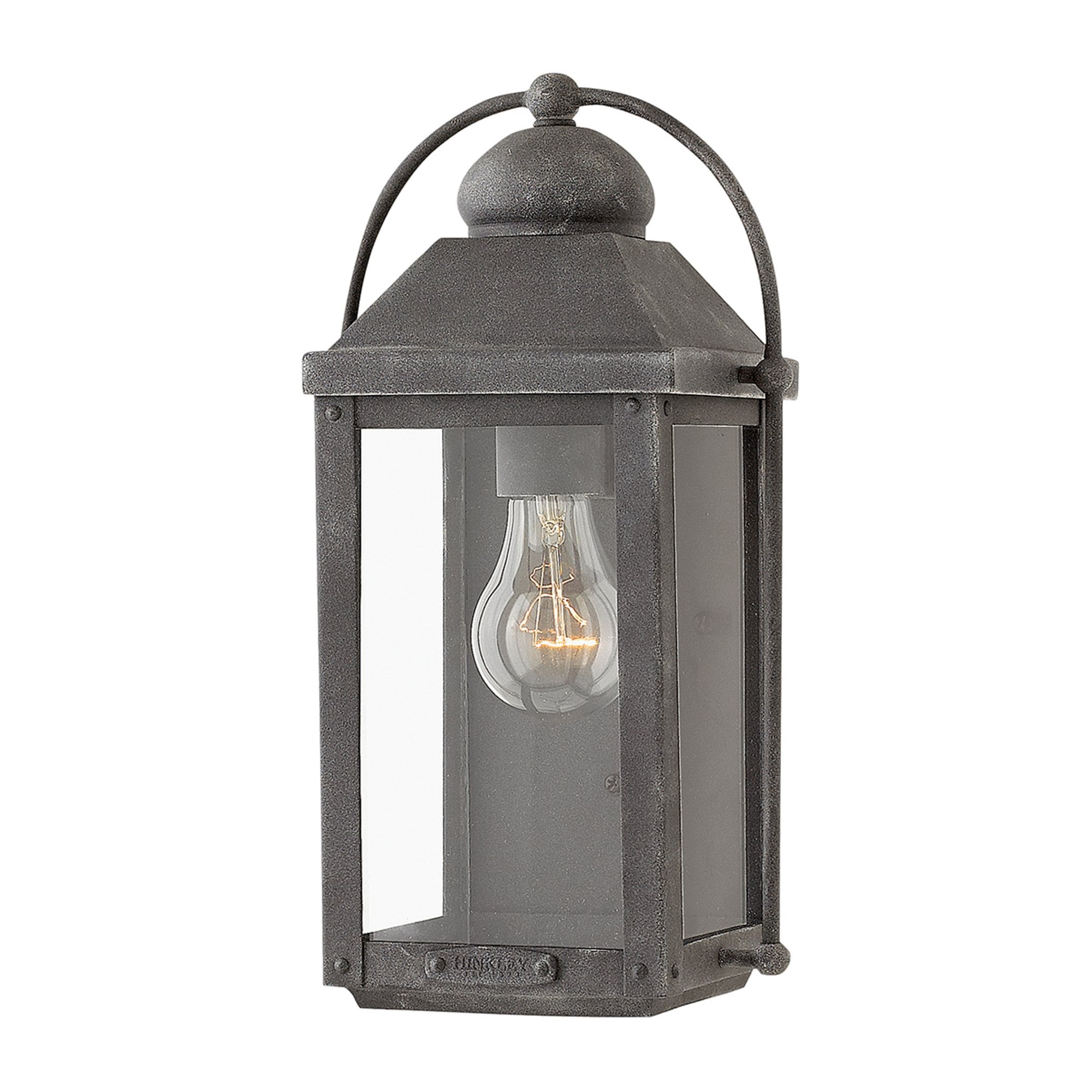 Quintiesse Anchorage Single Wall Lantern - Aged Zinc