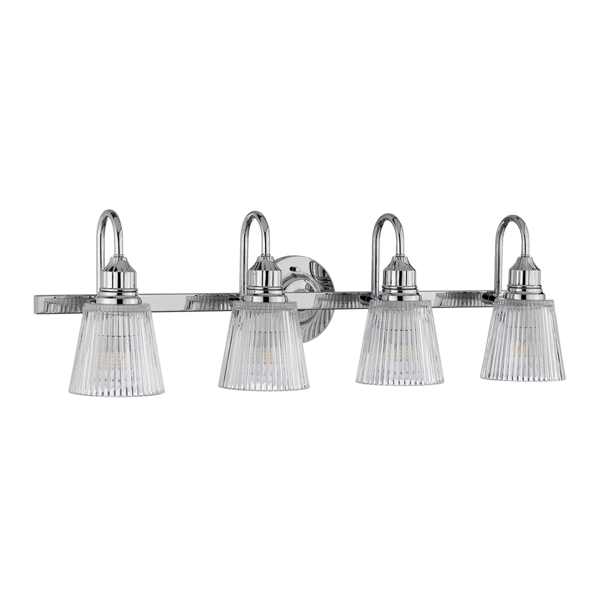 Quintiesse Addison 4 Light Bathroom Wall Light - Polished Chrome