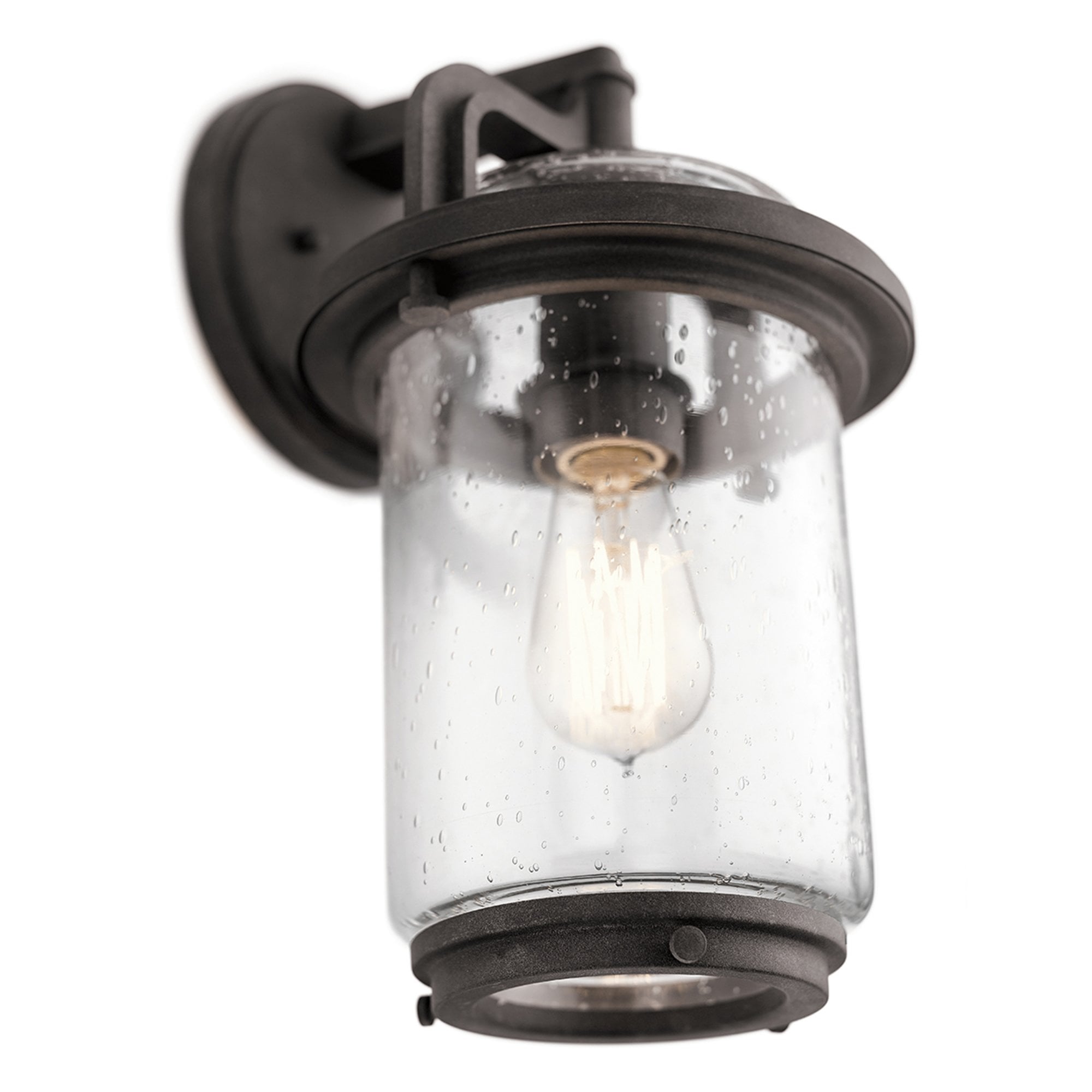 Quintiesse Andover Single Medium Wall Lantern - Weathered Zinc