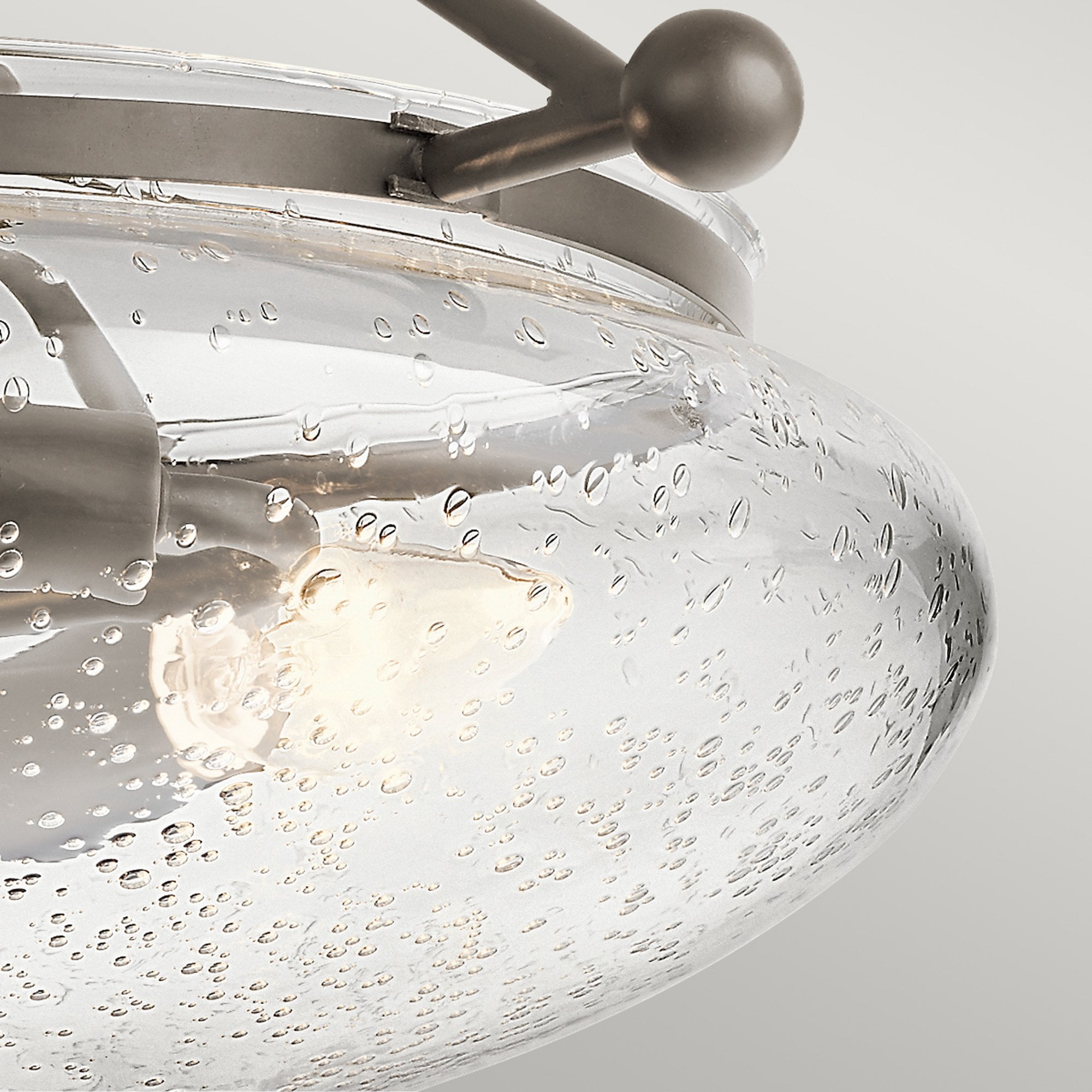 Quintiesse Belle 3 Light Semi-Flush Fitting - Olde Bronze