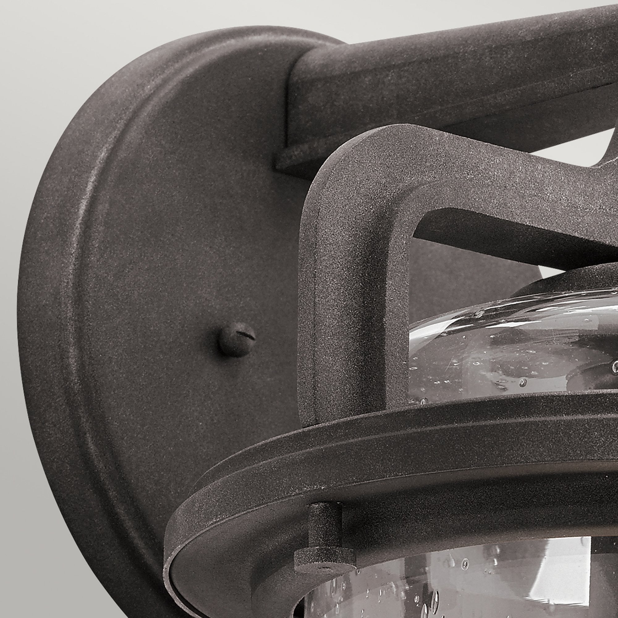 Quintiesse Andover Single Large Wall Lantern - Weathered Zinc