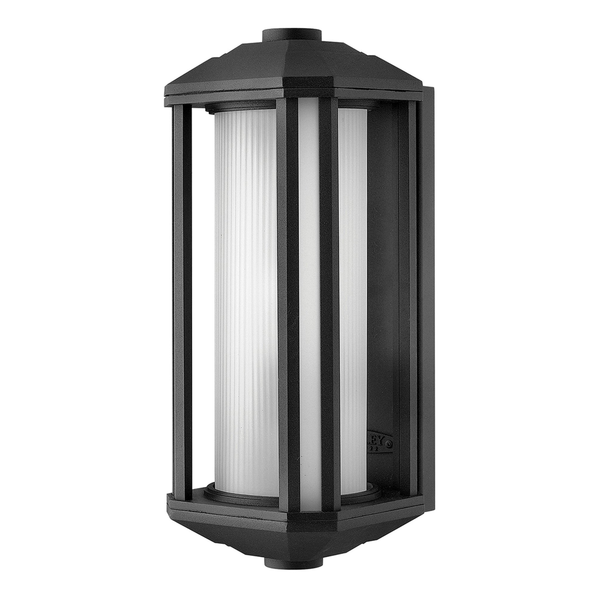 Quintiesse Castelle Single Medium Wall Lantern - Black