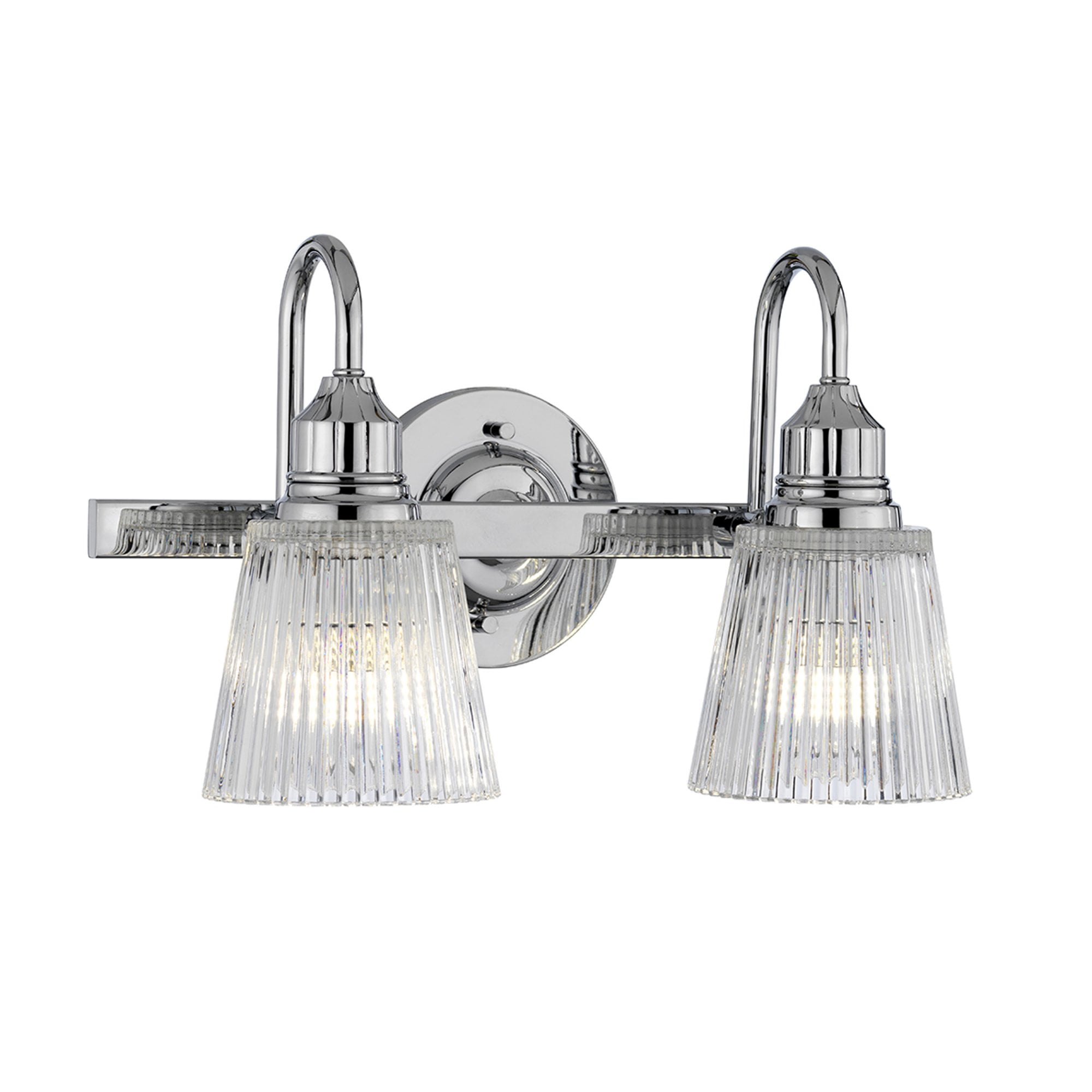 Quintiesse Addison 2 Light Bathroom Wall Light - Polished Chrome