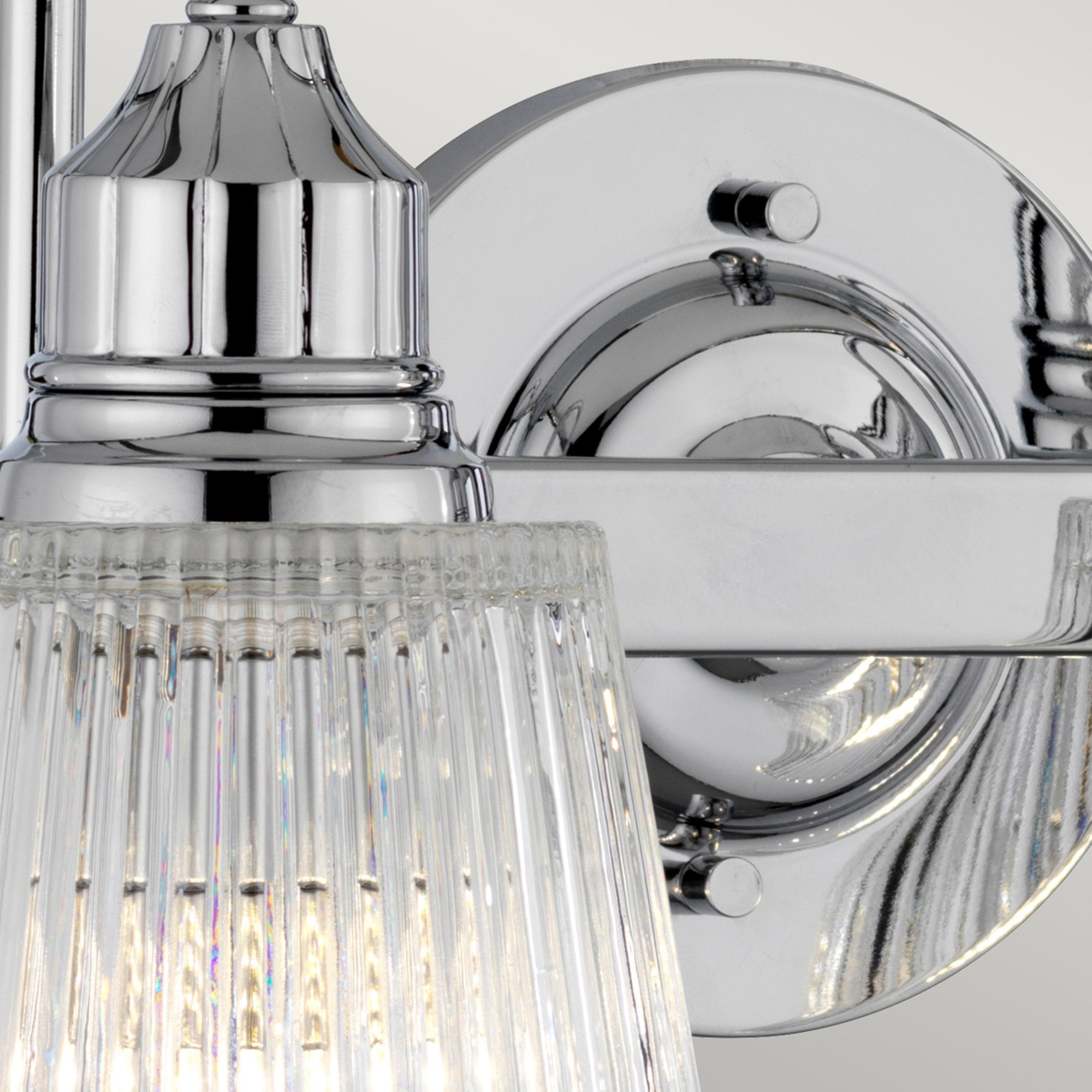 Quintiesse Addison 2 Light Bathroom Wall Light - Polished Chrome