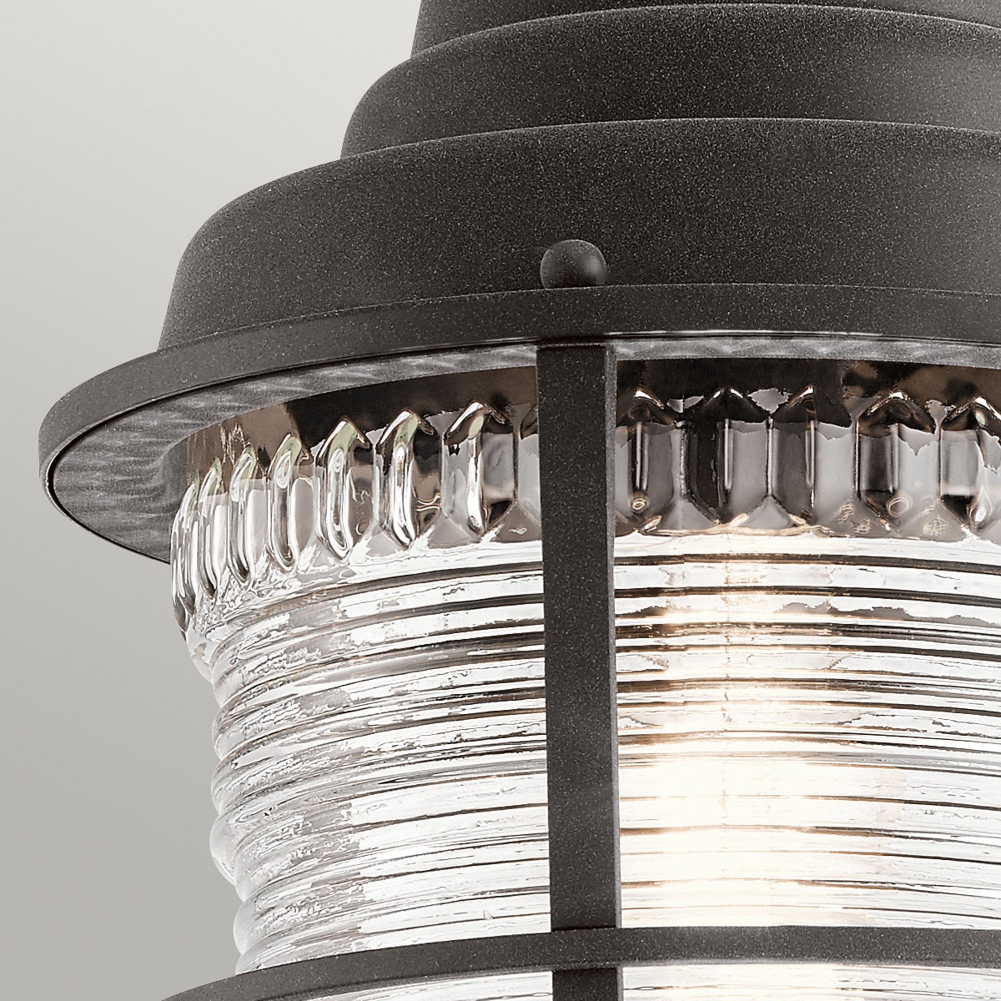 Quintiesse Chance Harbor Single Chain Lantern - Weathered Zinc