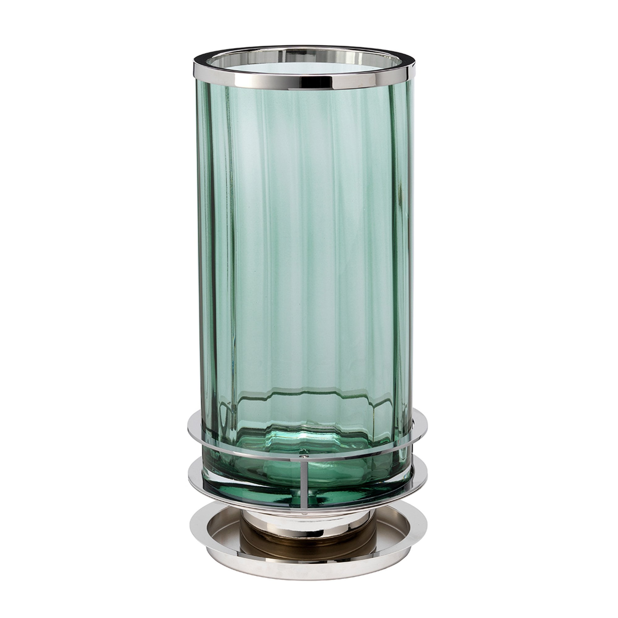 Quintiesse Arno Single Table Lamp - Green - Polished Nickel