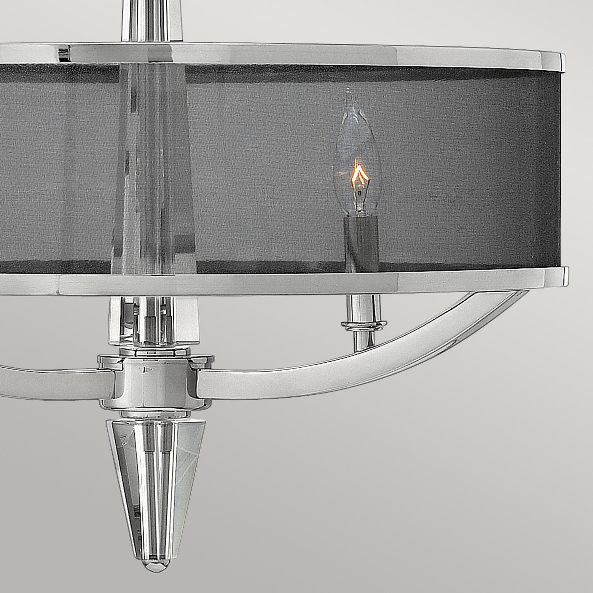 Quintiesse Ascher 3 Light Pendant - Polished Nickel