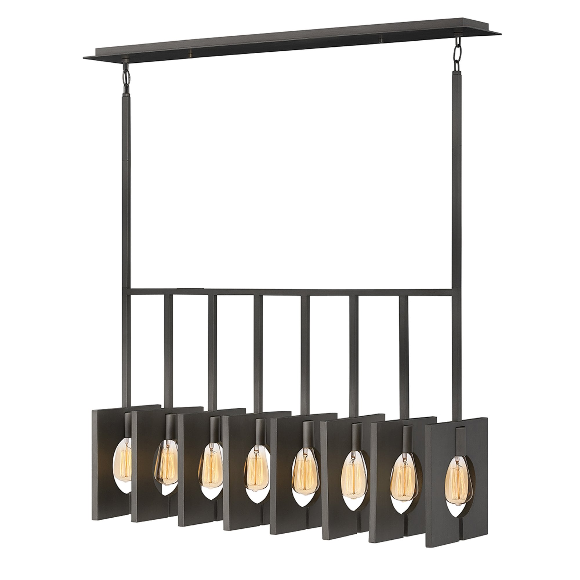 Quintiesse Ludlow 8 Light Pendant - Brushed Graphite