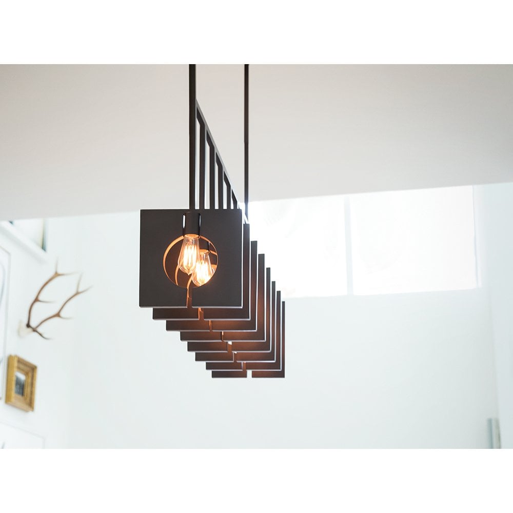 Quintiesse Ludlow 8 Light Pendant - Brushed Graphite