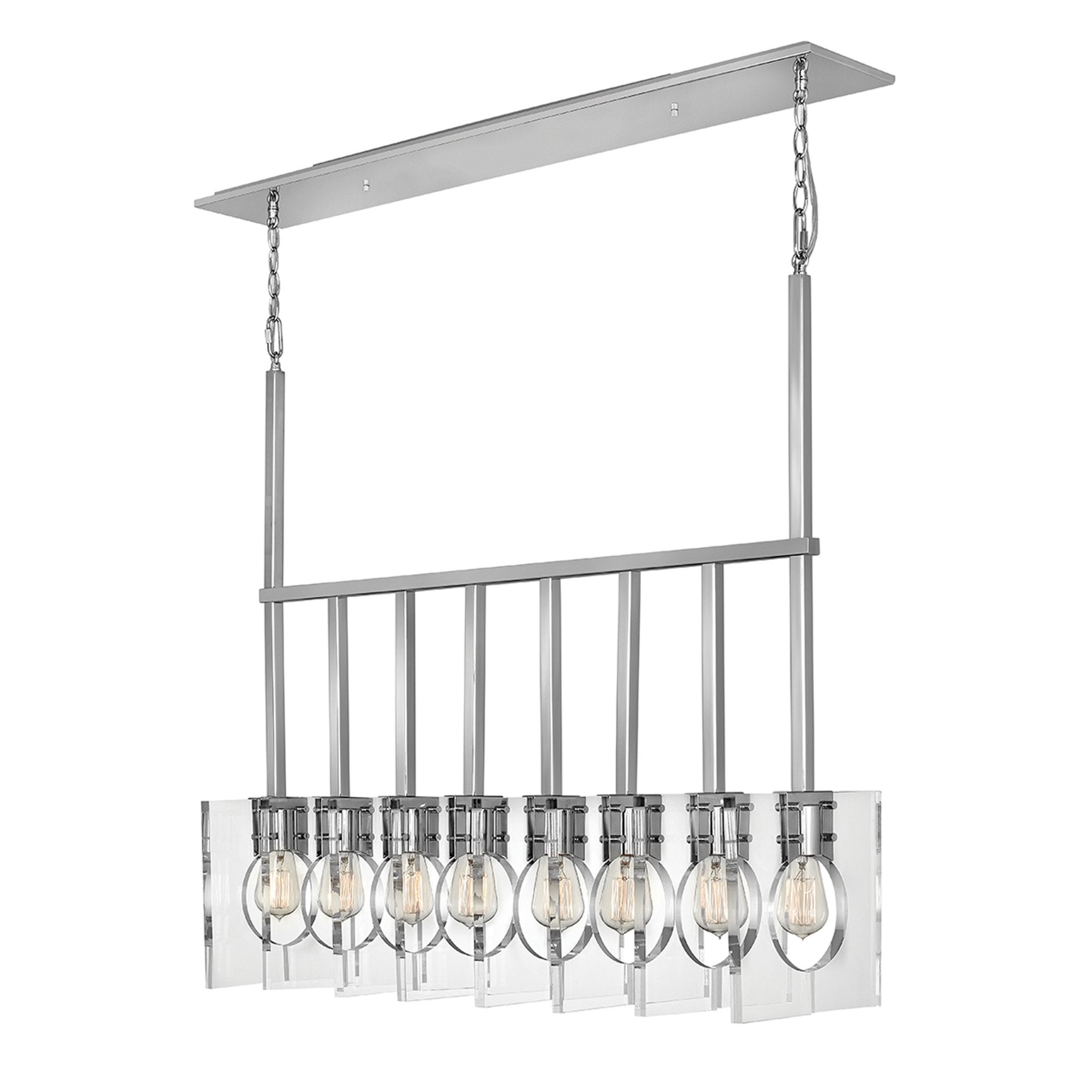 Quintiesse Ludlow 8 Light Pendant - Polished Nickel