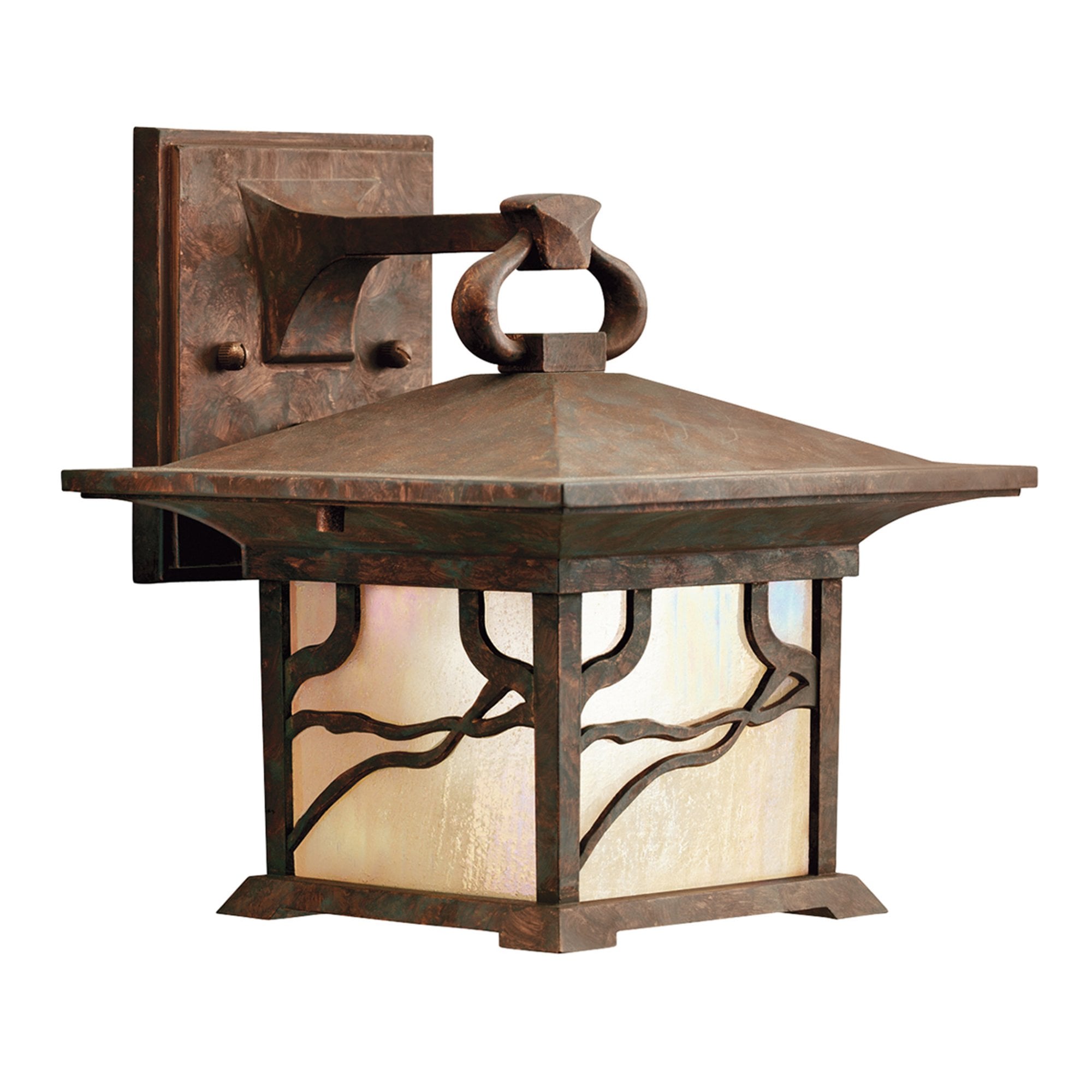 Quintiesse Morris Single Medium IP44 Wall Lantern - Distressed Copper